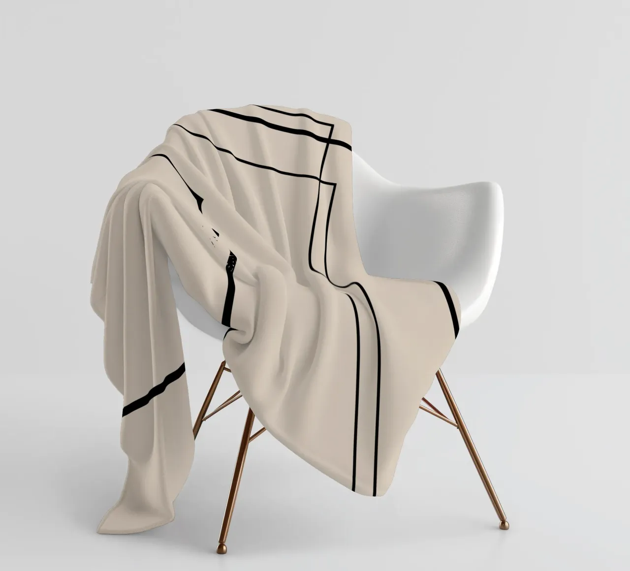 Lines Fleecedecke von Art by VSL