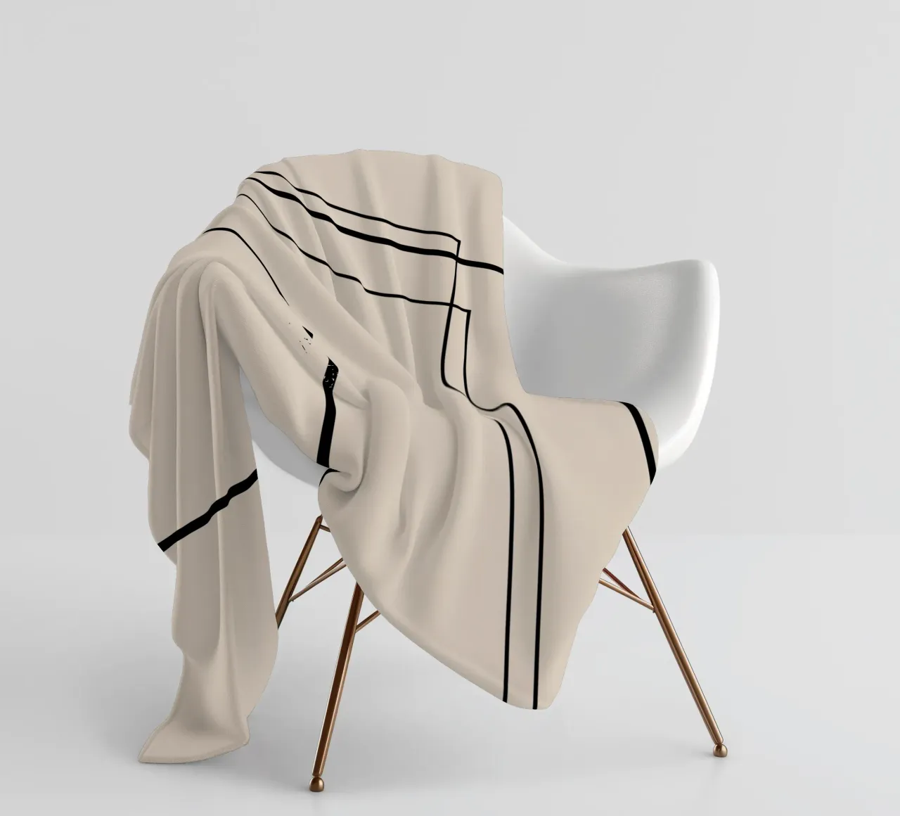 Lines Fleecedecke von Art by VSL