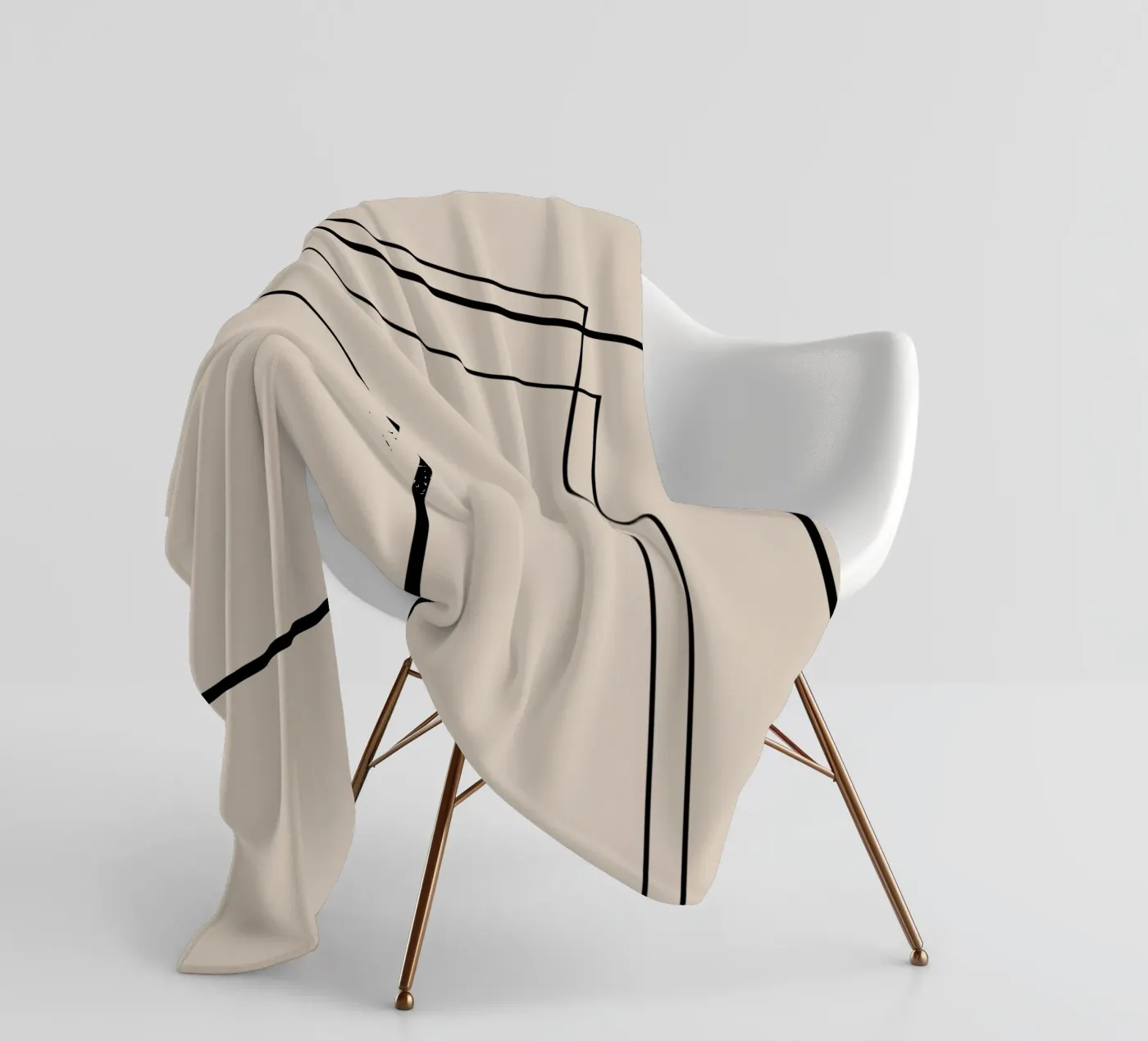 Lines Fleecedecke von Art by VSL