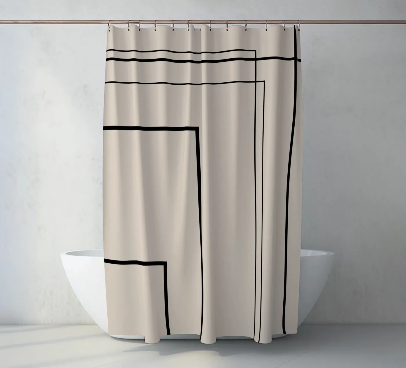 Lines douchegordijn van Art by VSL