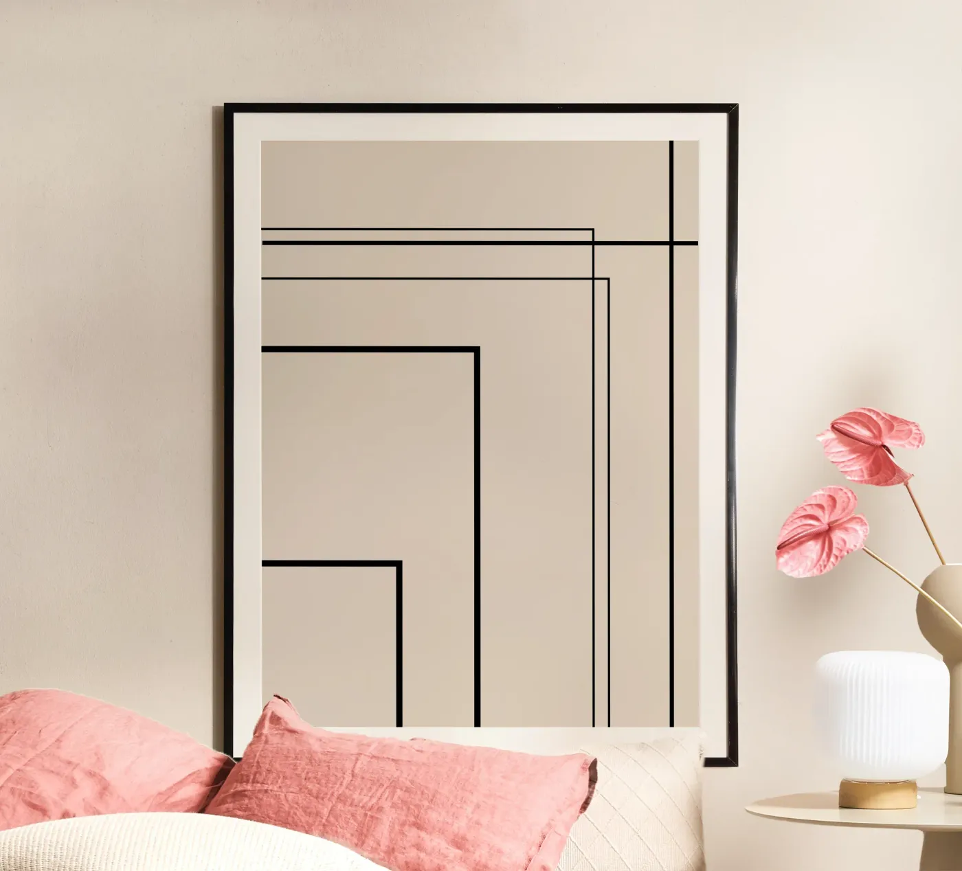 Lines poster van Art by VSL