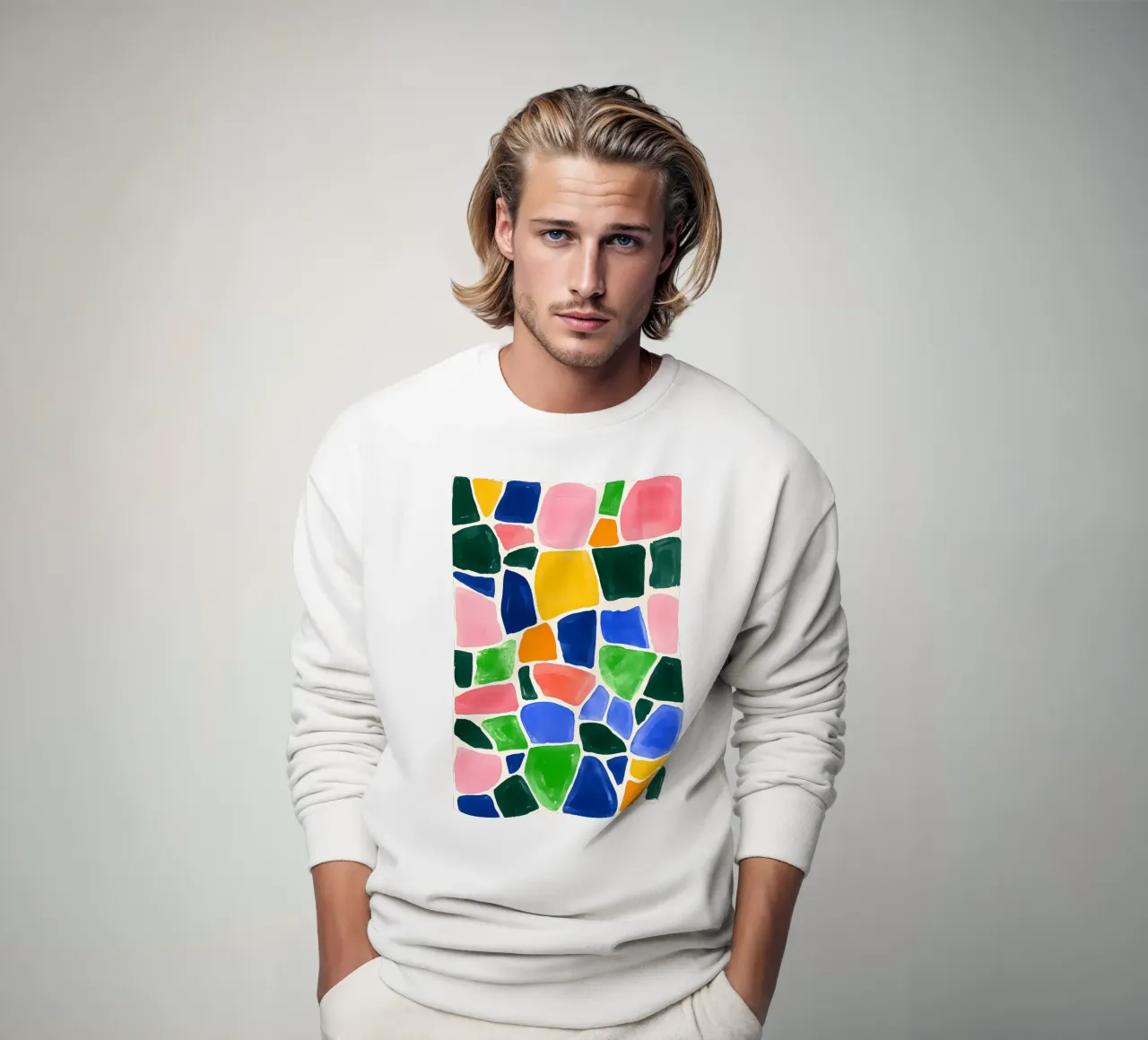Mosaico colorato felpa da IamHomeStudio