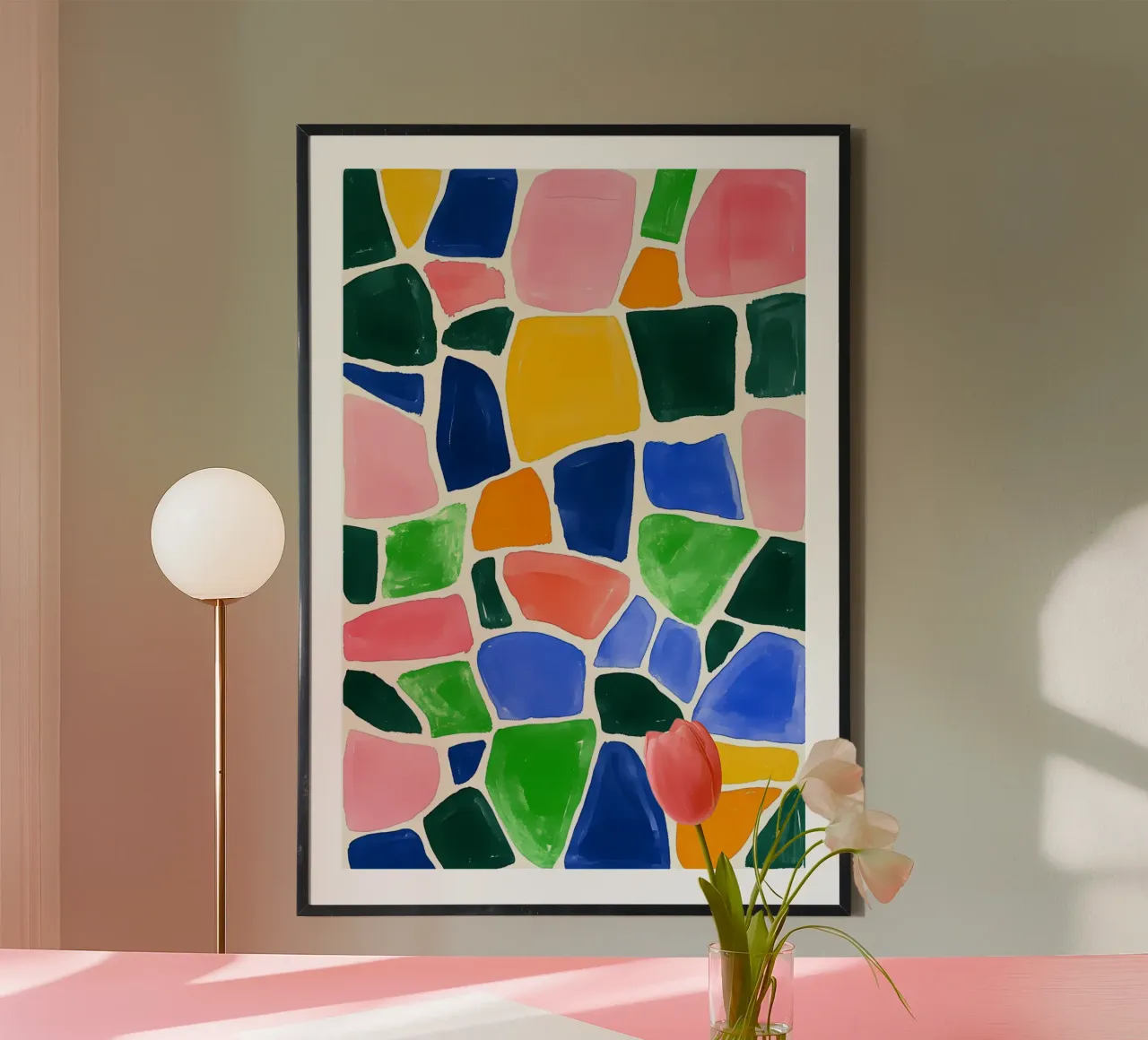Mosaico colorato carta hahnemühle da IamHomeStudio