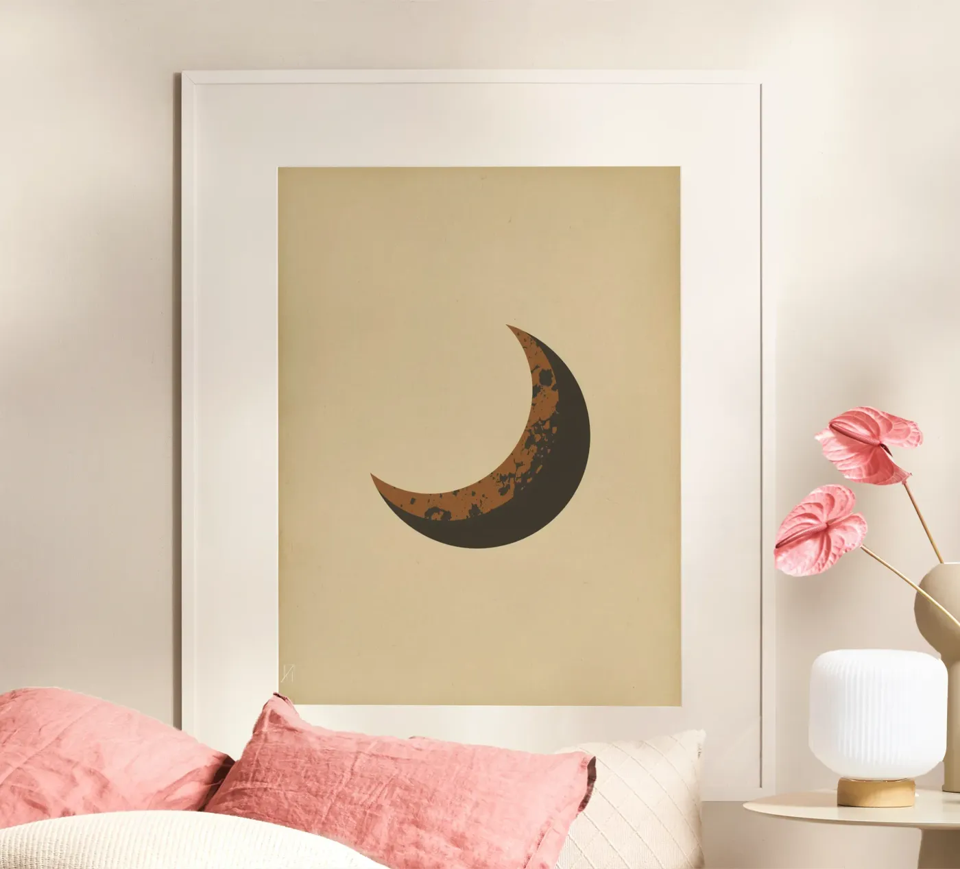 Grainy Moon Phase poster da Strangersness