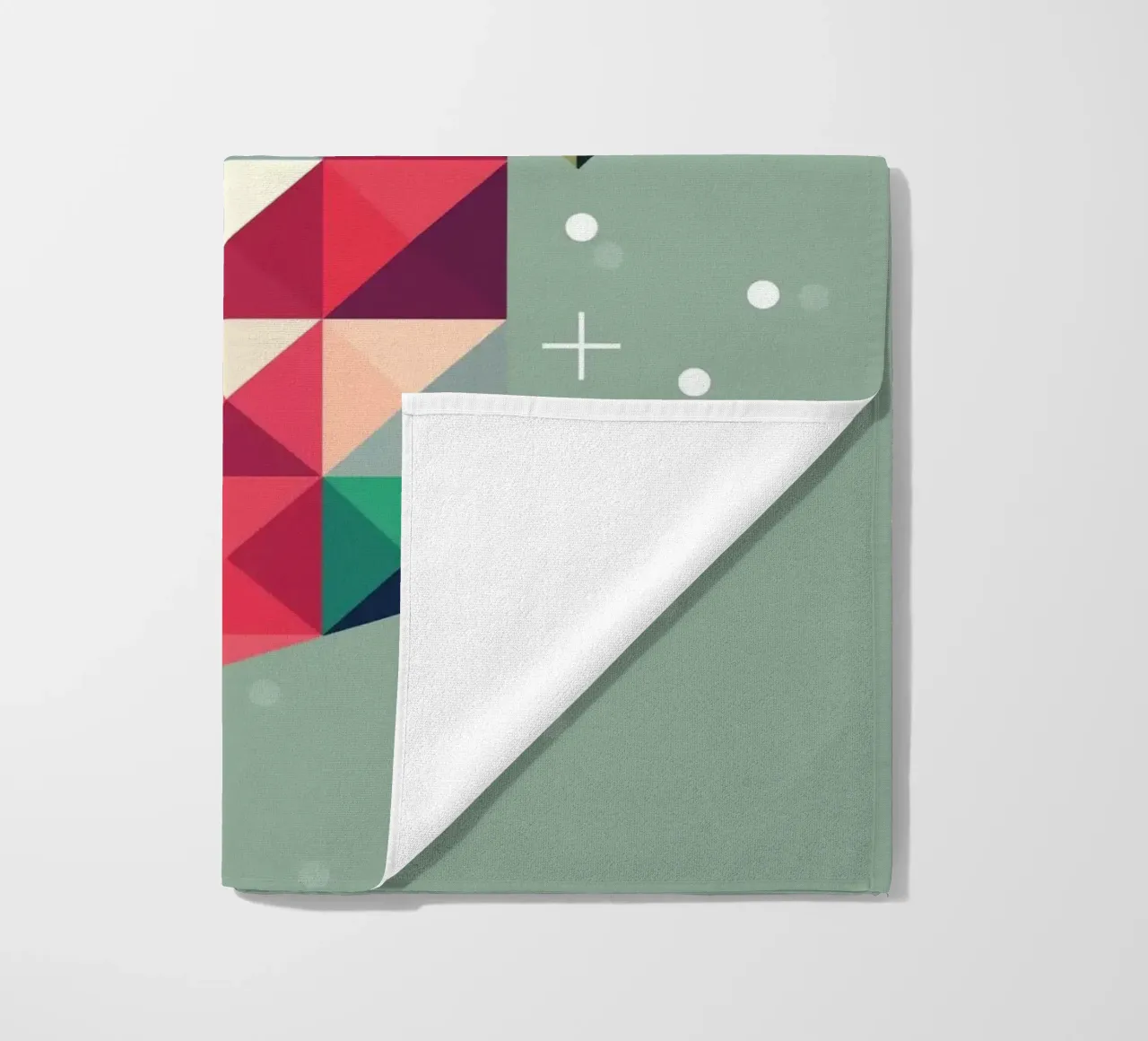 Colourful Christmas stocking full of presents - Festive joy beach towel by namosh