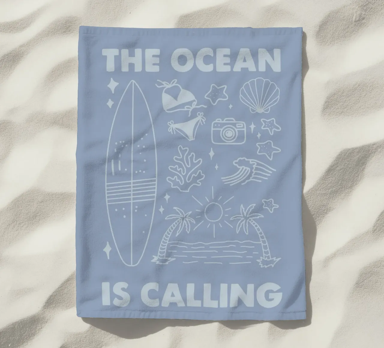 THE OCEAN IS CALLING toalla de playa de SOPAYA