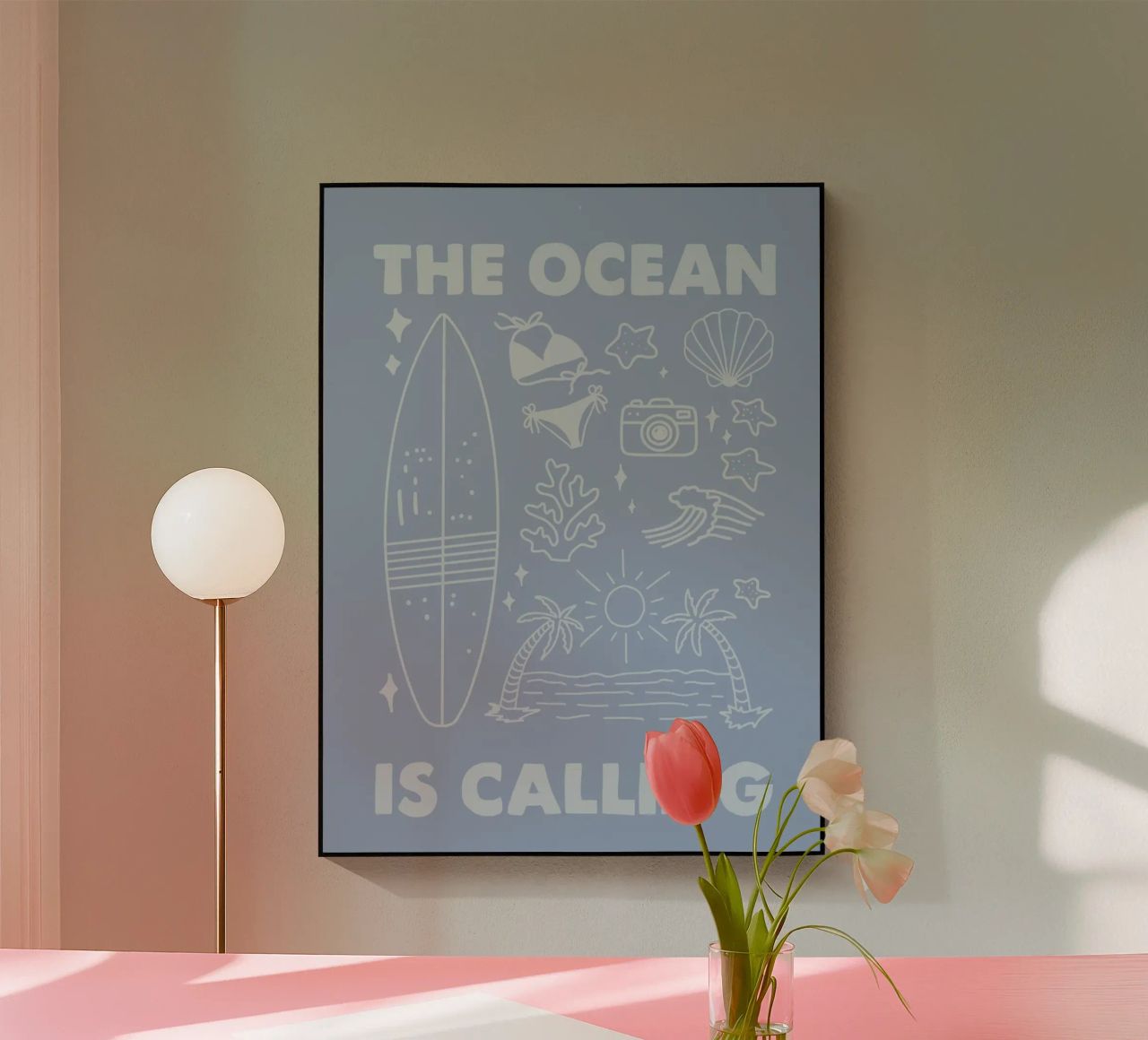 THE OCEAN IS CALLING plexiglass da SOPAYA