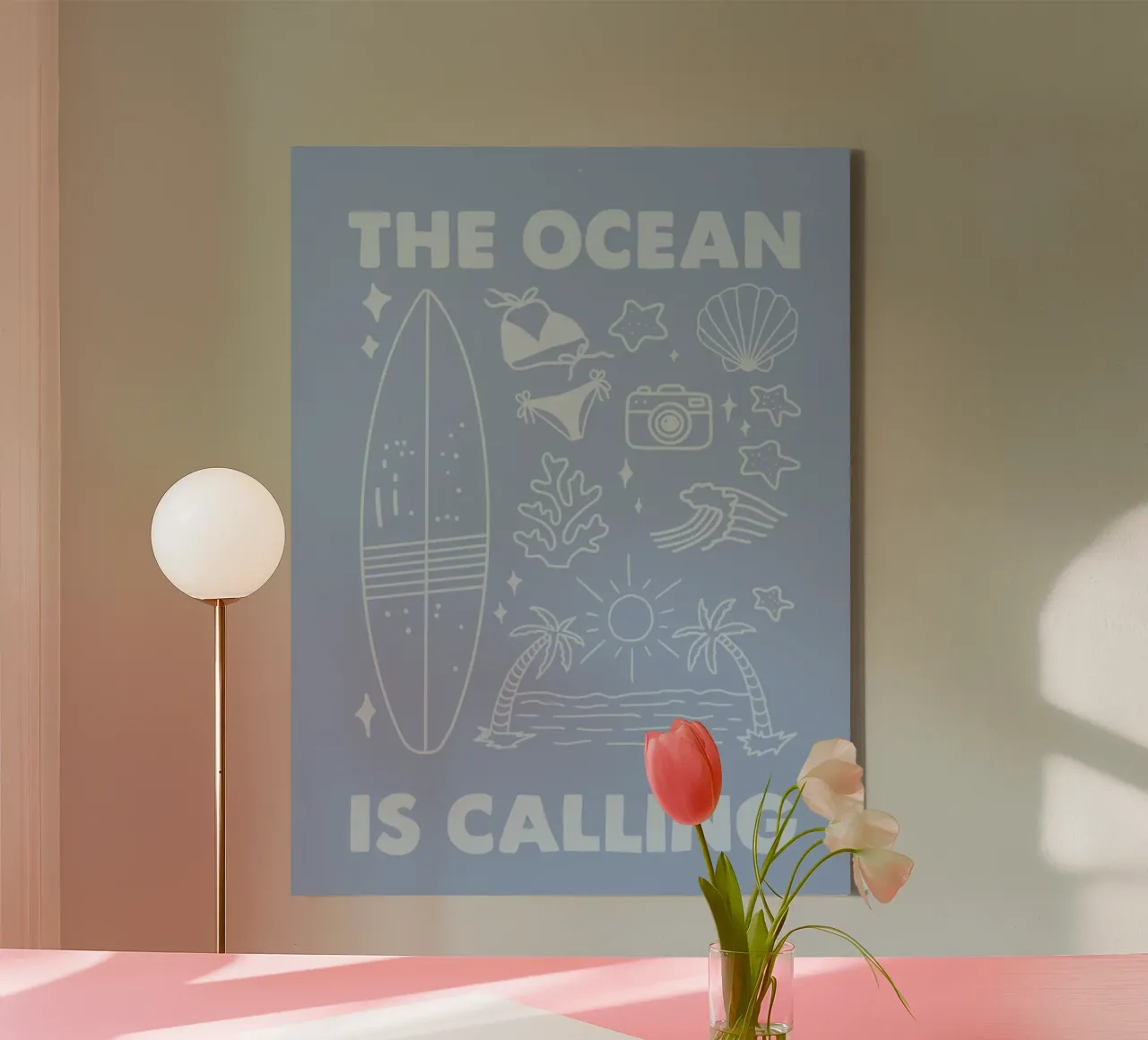 THE OCEAN IS CALLING canvas van SOPAYA