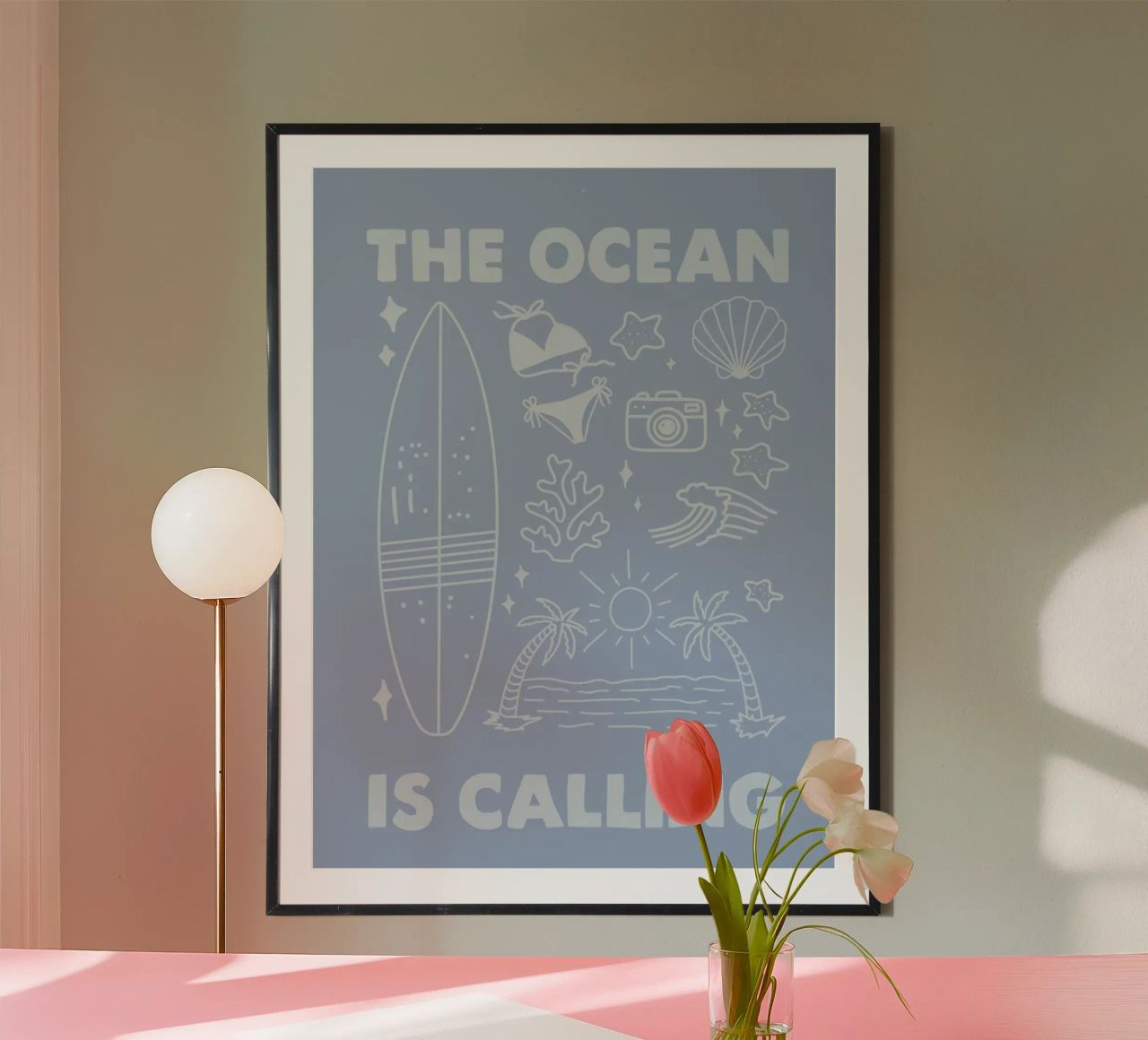 THE OCEAN IS CALLING carta hahnemühle da SOPAYA