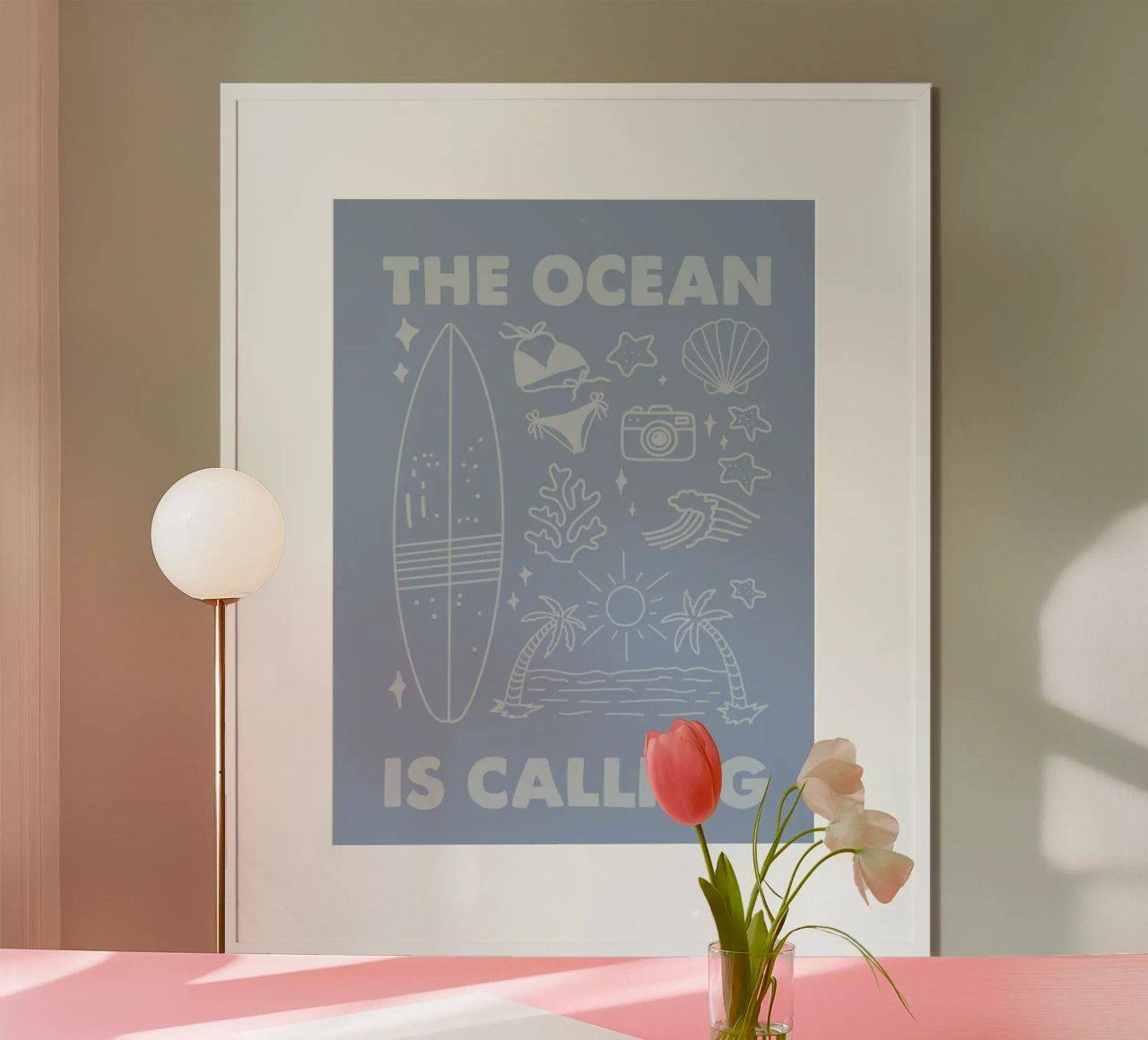 THE OCEAN IS CALLING carta hahnemühle da SOPAYA