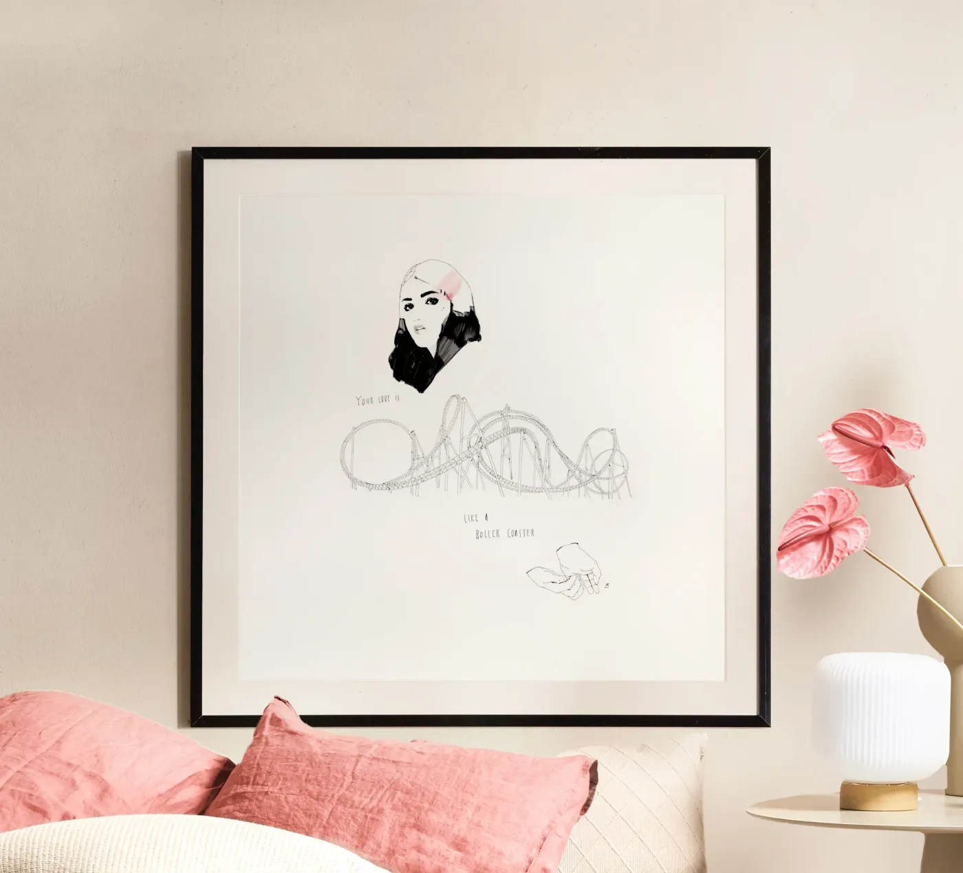Your Love Is Like A Roller Coaster Poster von Manuel Rebollo