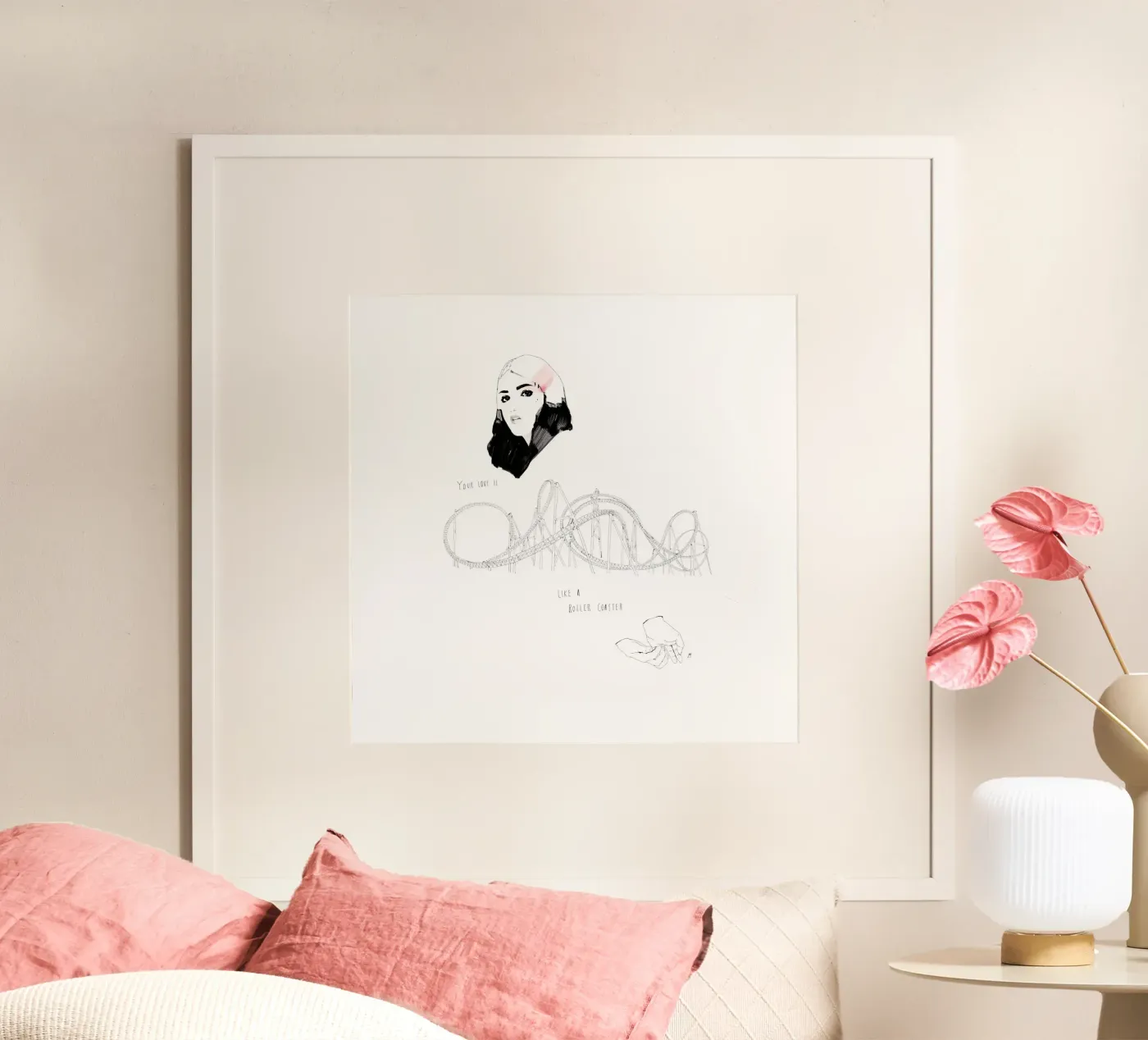 Your Love Is Like A Roller Coaster Poster von Manuel Rebollo