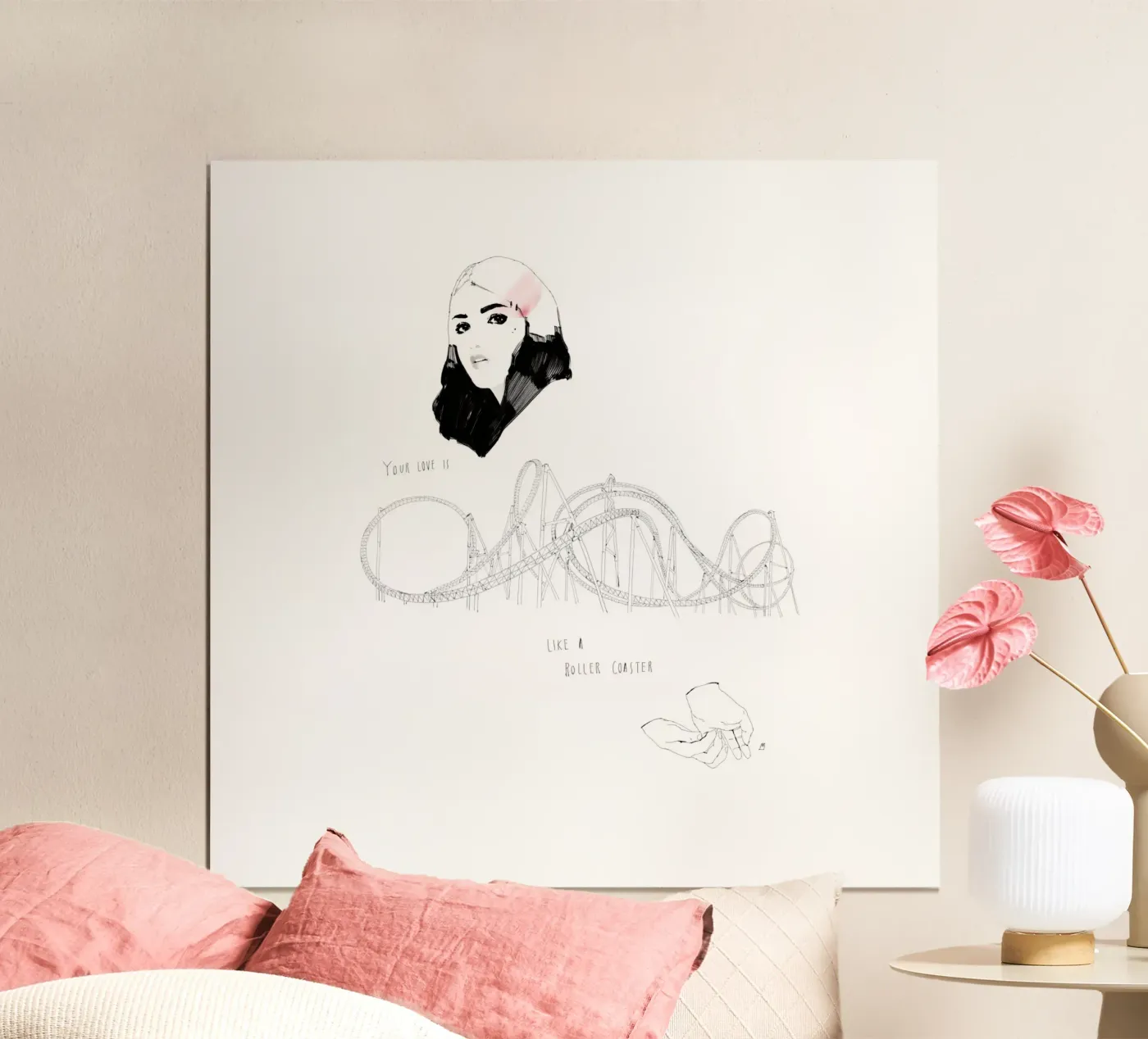 Your Love Is Like A Roller Coaster Poster von Manuel Rebollo