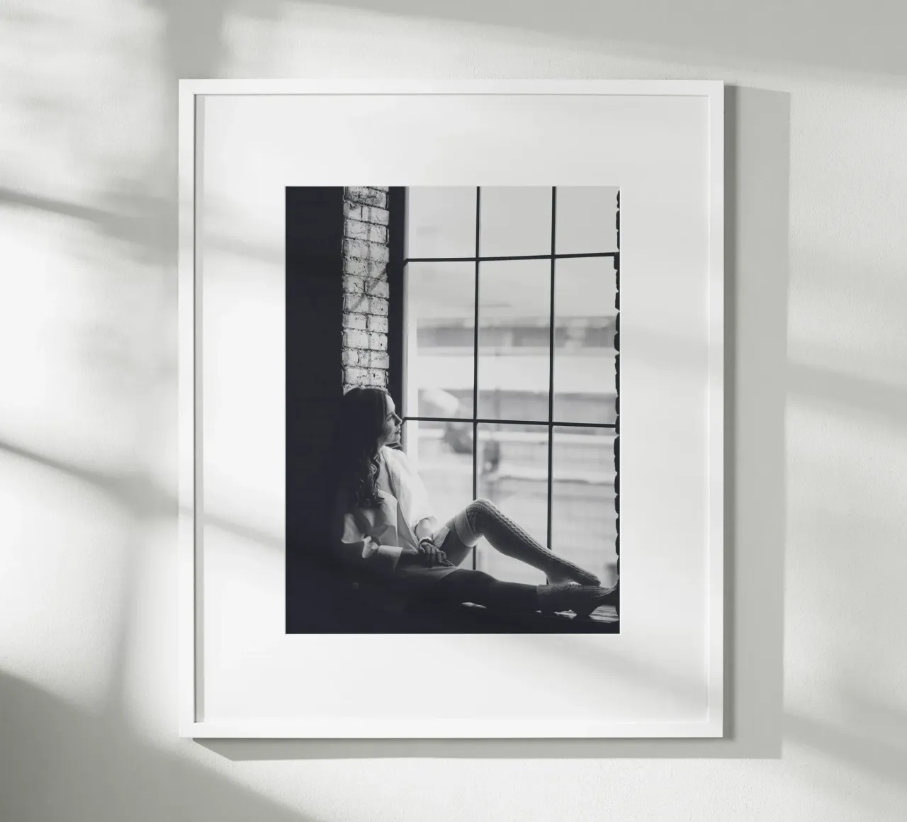 Silhouette riflessiva - Arte elegante in bianco e nero carta hahnemühle da Whole©