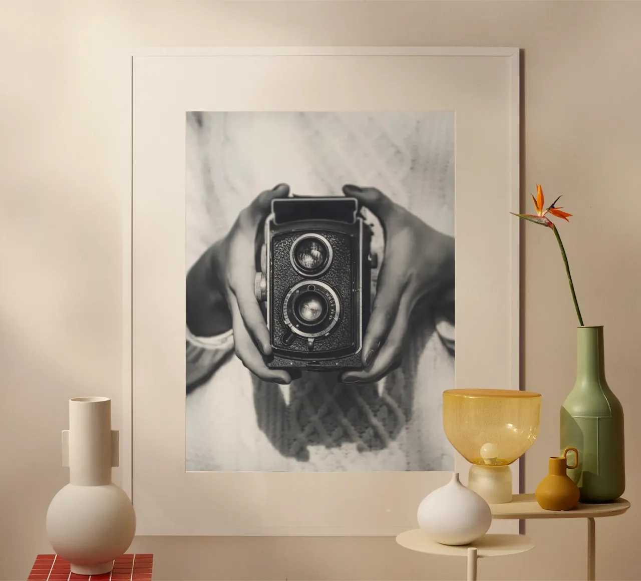 Macchina fotografica vintage - design fotografico retrò per gli amanti dell'arte carta hahnemühle da Whole©