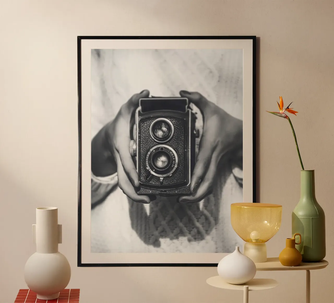 Macchina fotografica vintage - design fotografico retrò per gli amanti dell'arte carta hahnemühle da Whole©