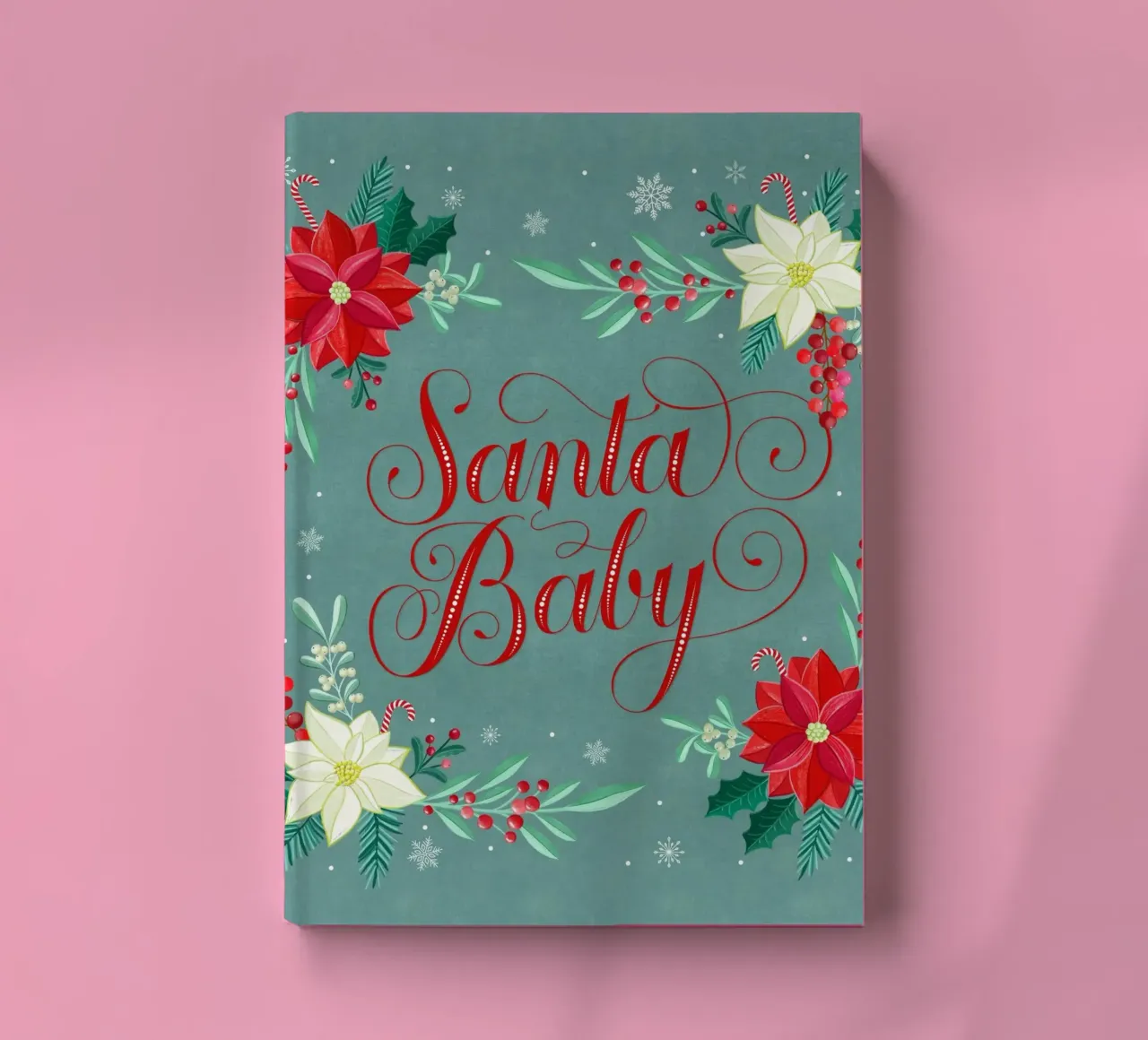 Père Noël bébé. Joyeux Noël. carnet de notes de CalliLetters