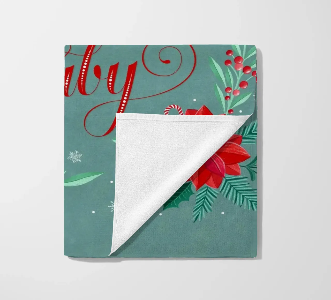 Santa Baby. Feliz Navidad, cariño. toalla de playa de CalliLetters