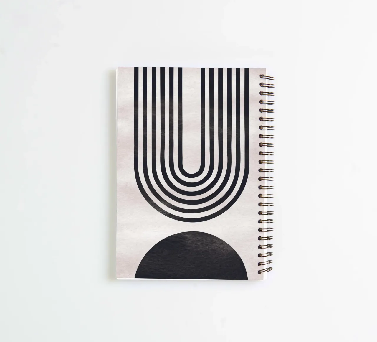 Abstract line art" - Modern minimalist design spiral notebook by Whole©