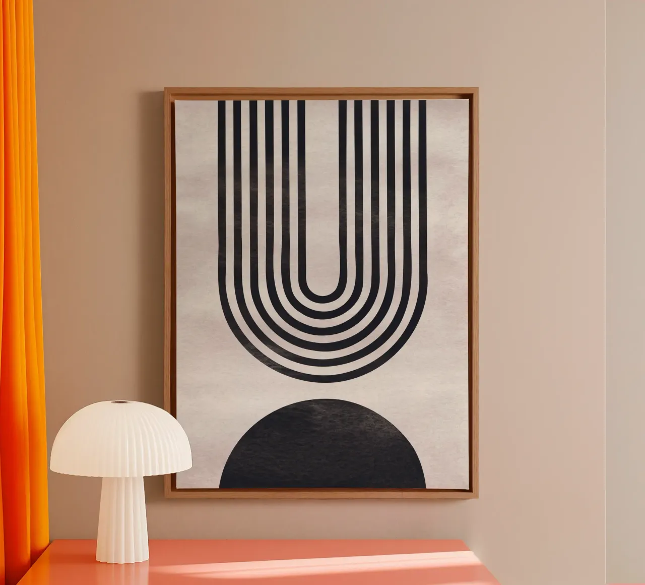Abstract line art" - Modern minimalist design canvas by Whole©