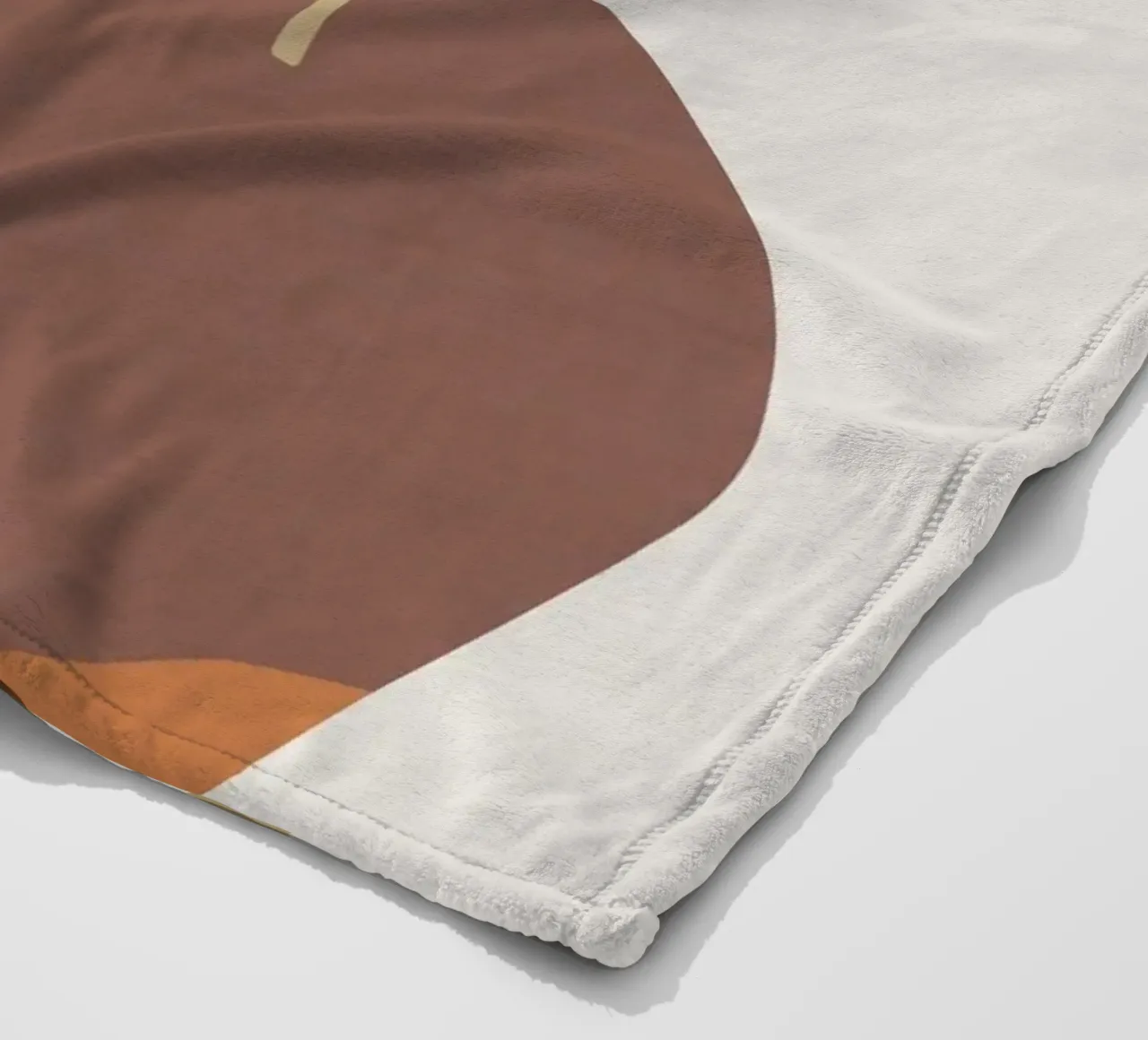 Abstract leaves in vases - modern minimalism fleece blanket by Whole©
