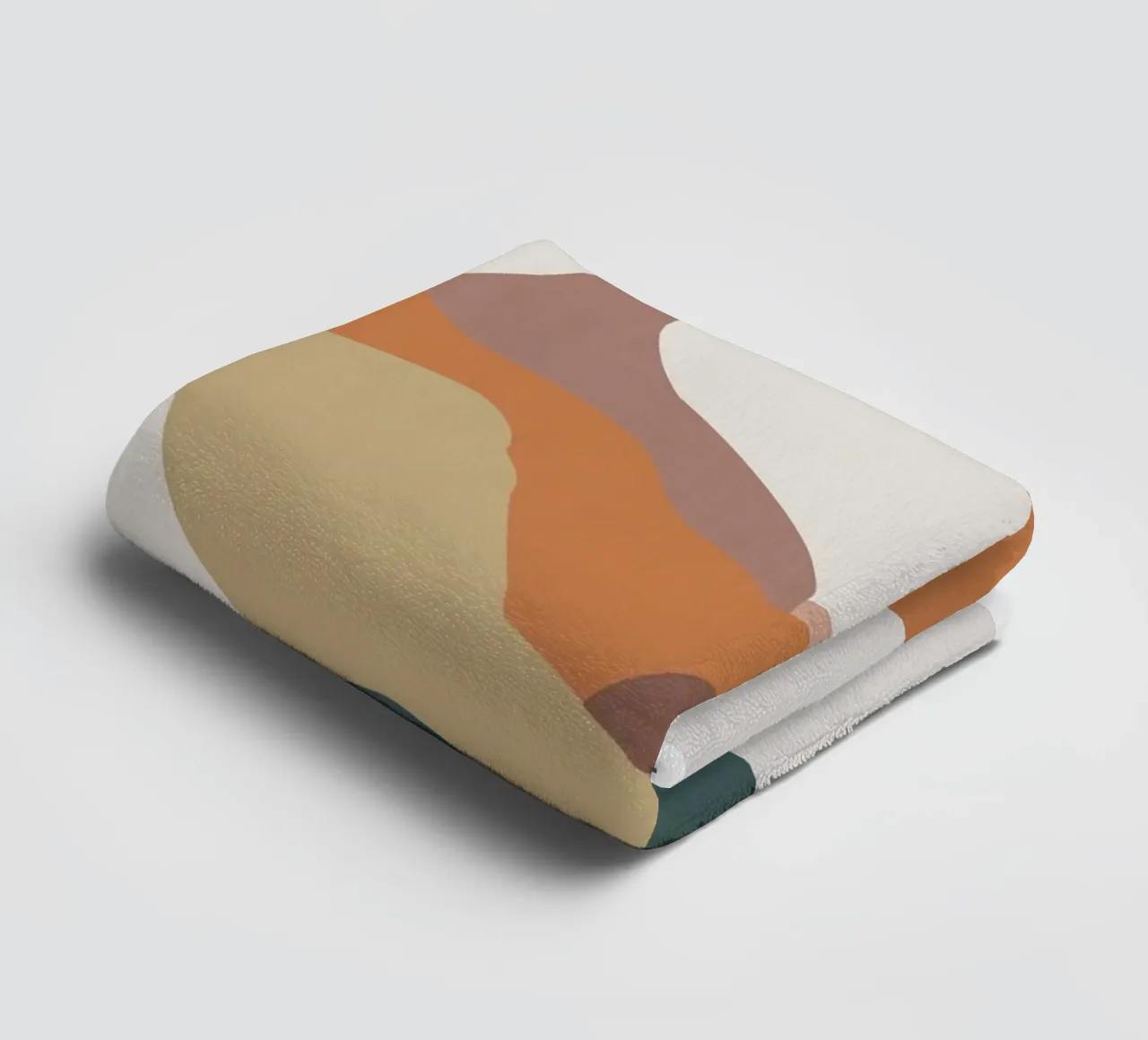 Abstract mountain landscape - Modern nature art towel by Whole©