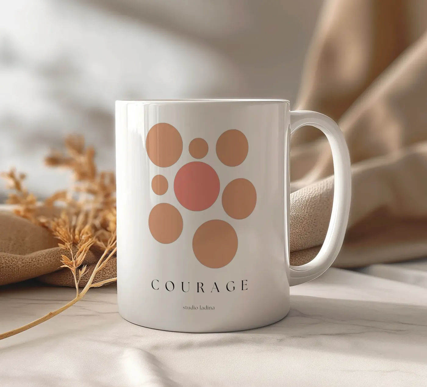 Courage ceramic mug by studio.ladina