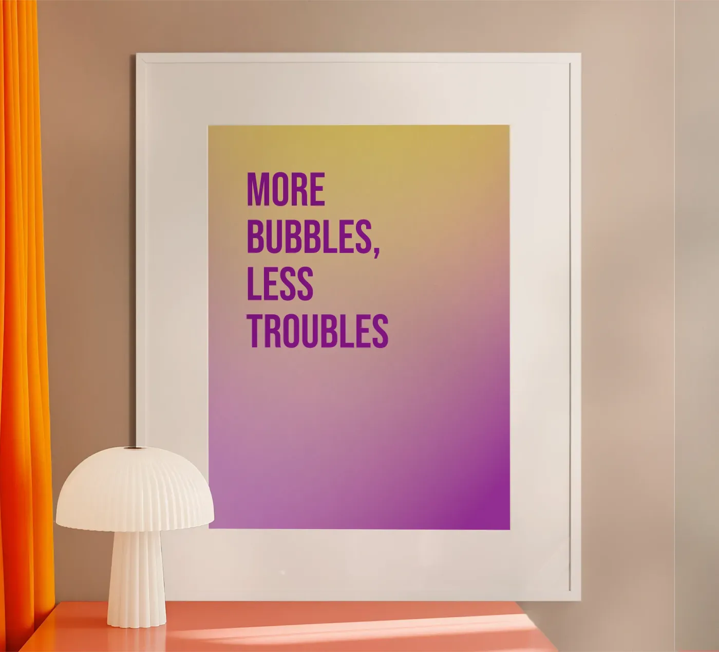 More bubbles, less troubles poster da Personalizable Designs