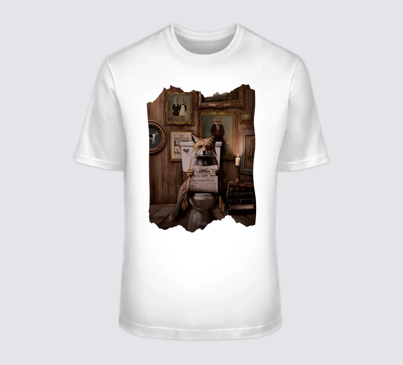 VINTAGE FOX STORYTIME - Have a nice poop ! t-shirt da Monika Strigel