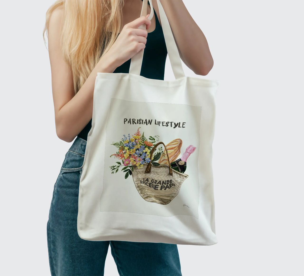Parisian lifestyle Jutebeutel von Ana Paula Hoppe