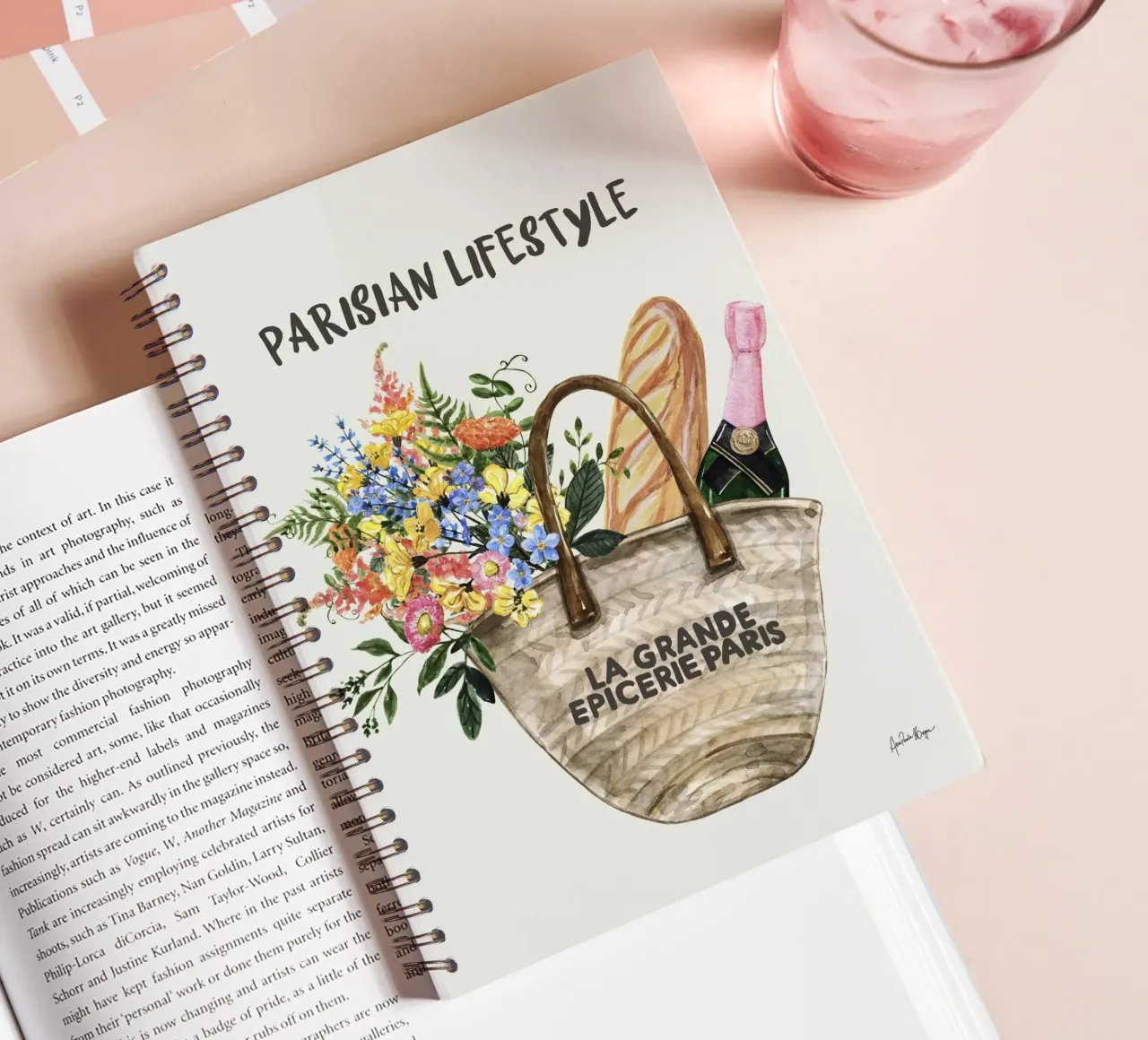 Parisian lifestyle spiral notebook by Ana Paula Hoppe