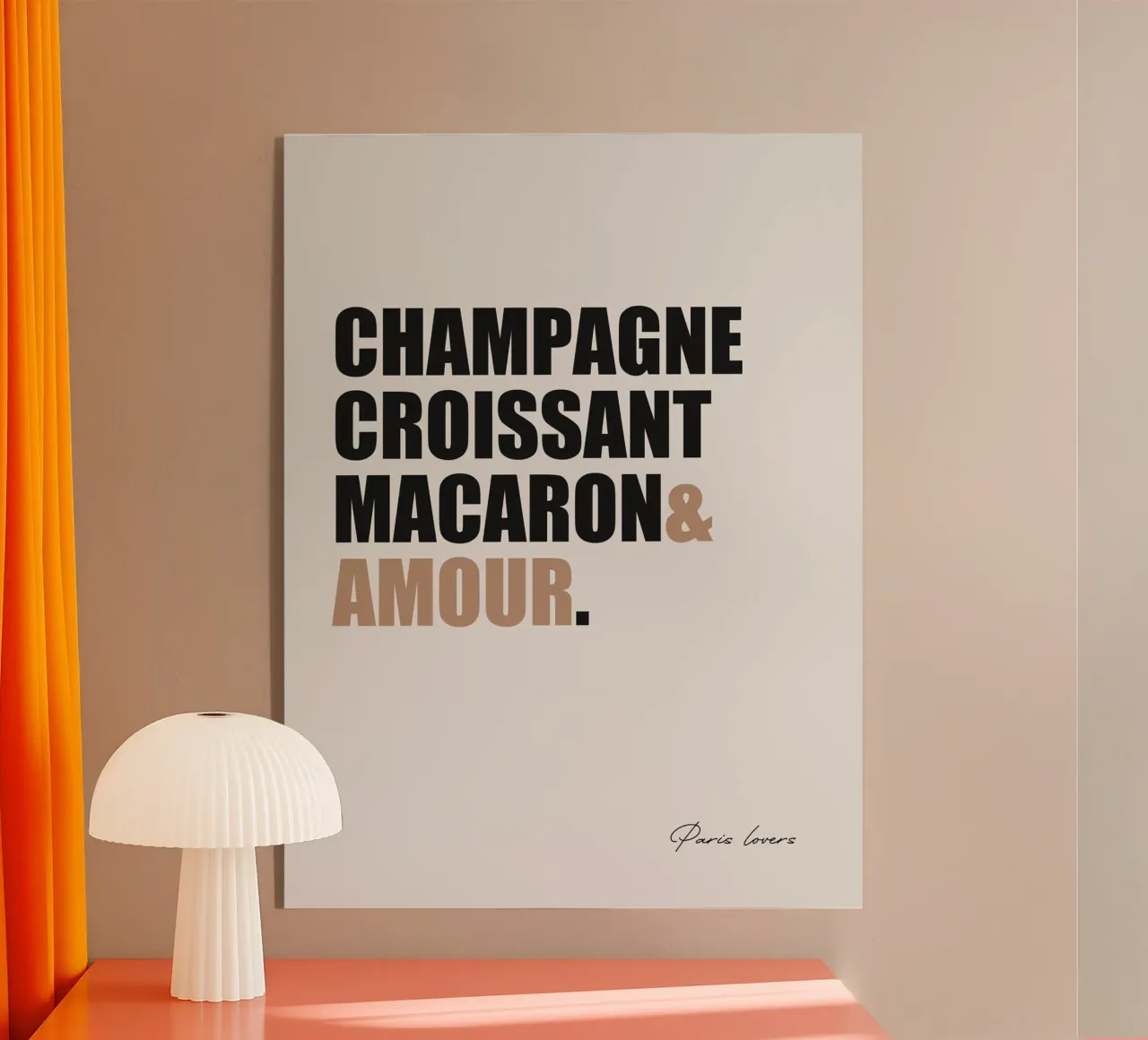 Paris Lovers plexiglass da Ana Paula Hoppe