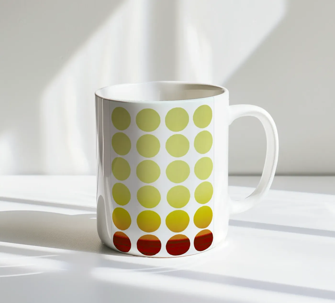 Warm dots ceramic mug by Stoian Hitrov
