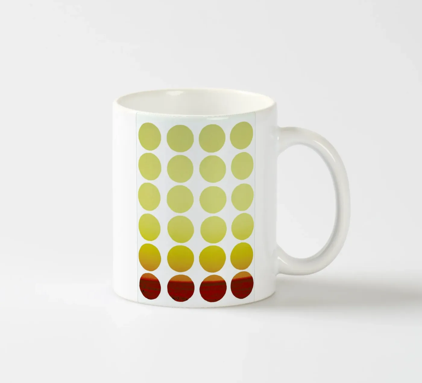 Warm dots ceramic mug by Stoian Hitrov