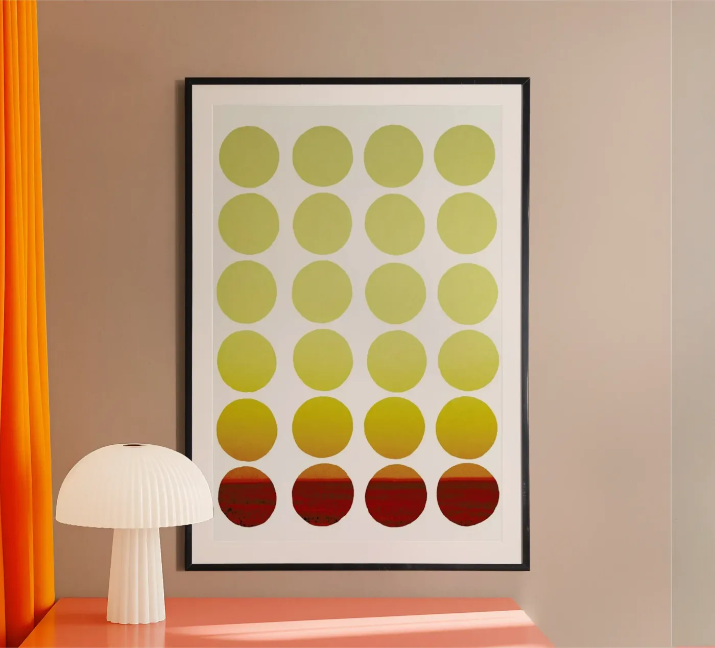 Warm dots poster da Stoian Hitrov