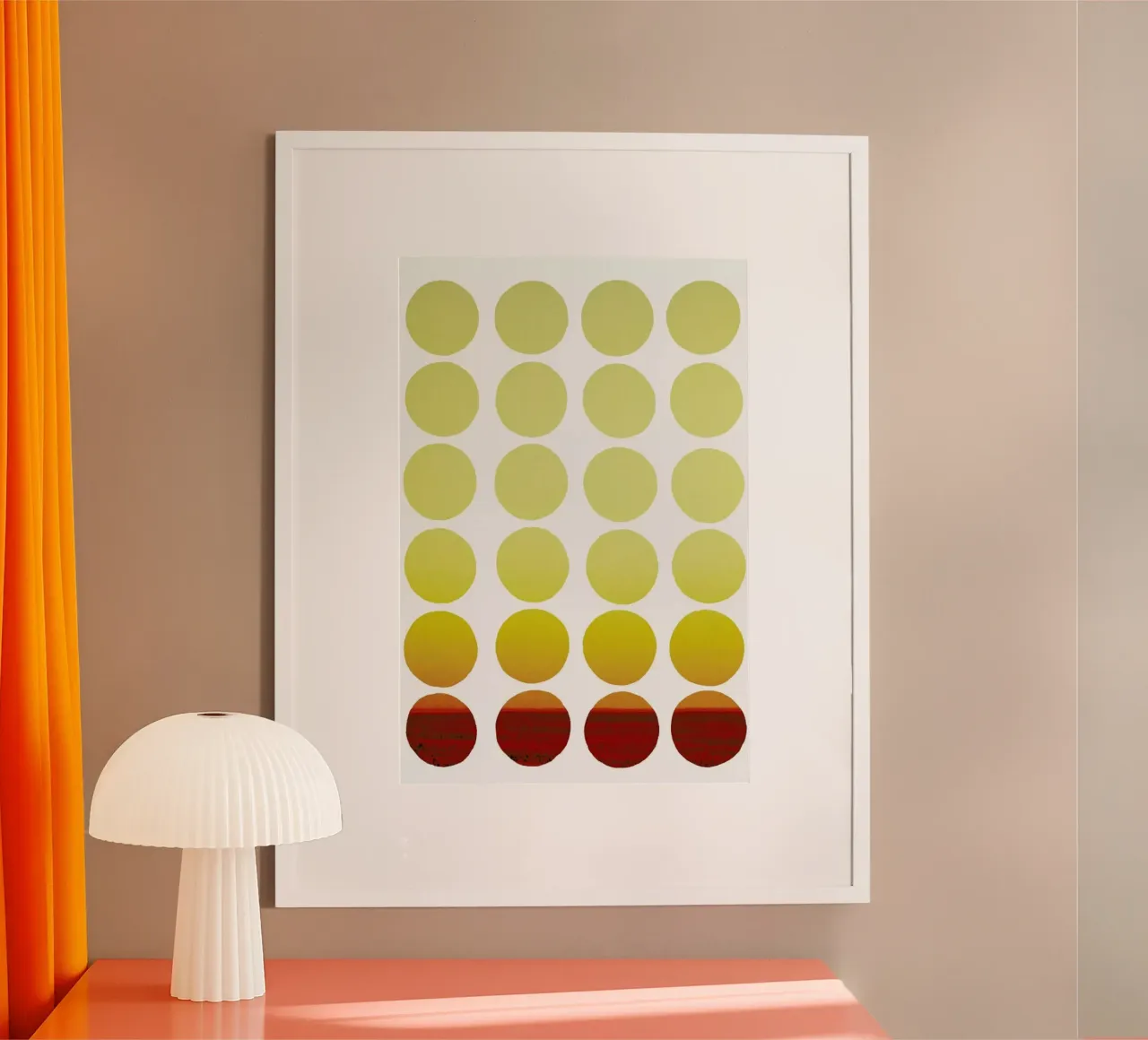Warm dots poster da Stoian Hitrov