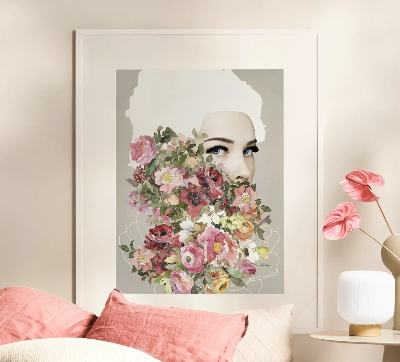 Blossom poster with plastic frame by Ana Paula Hoppe