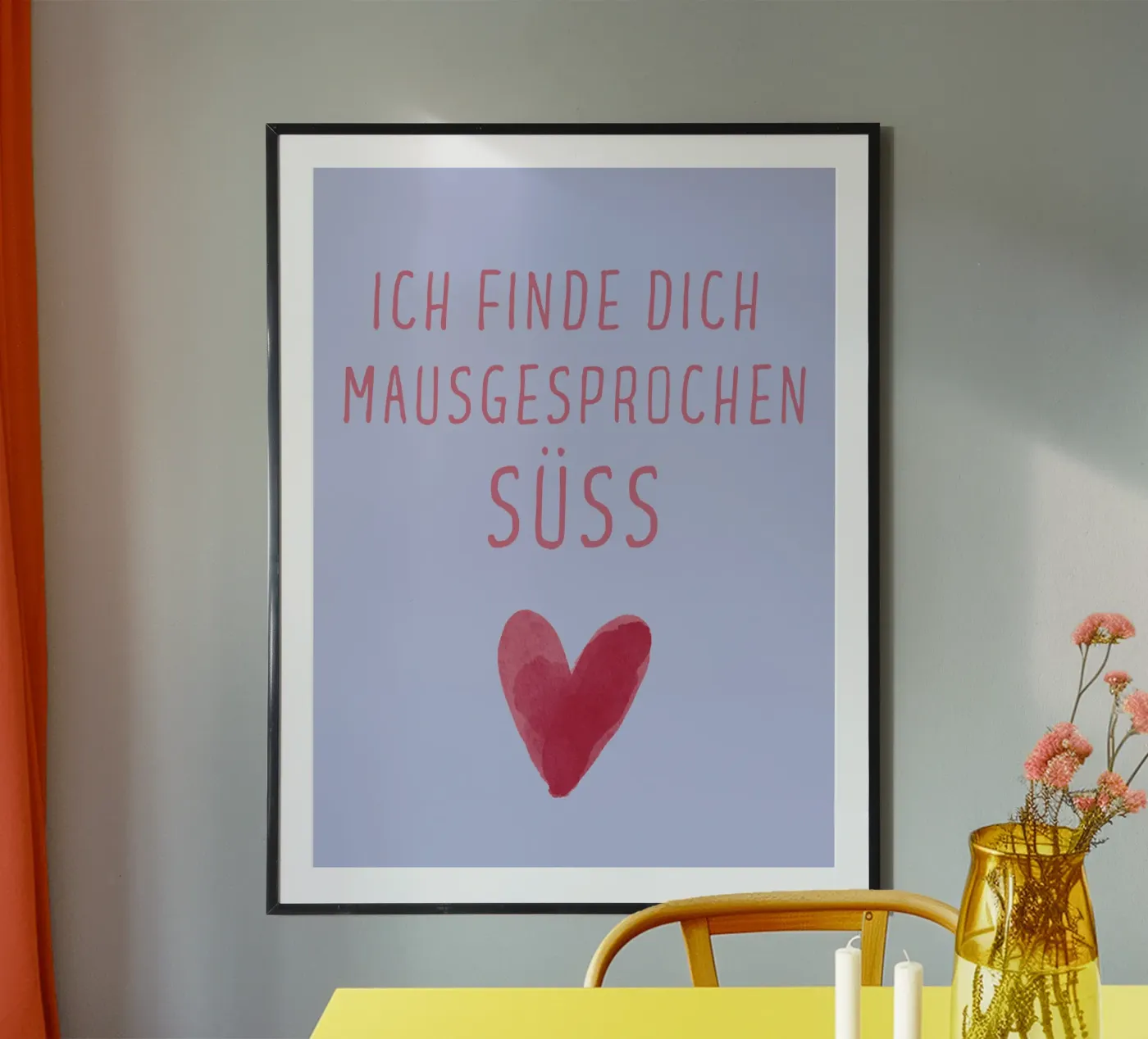 mausgesprochen süss poster da My cozy Home