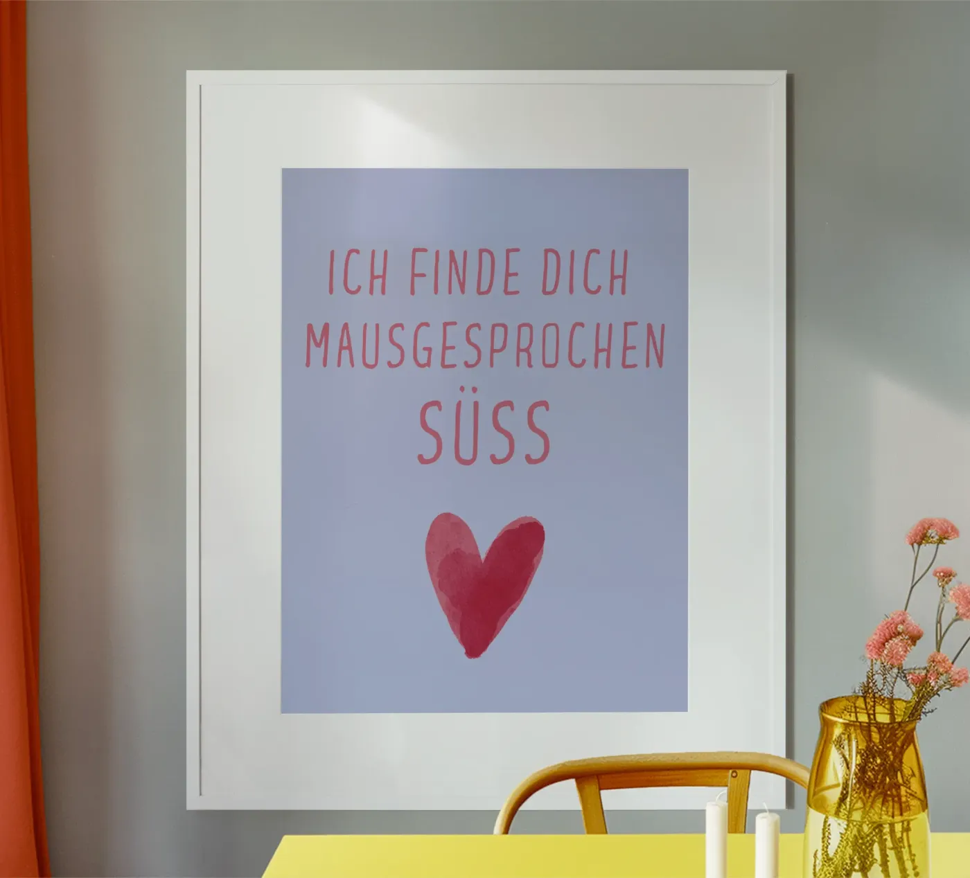 mausgesprochen süss poster da My cozy Home