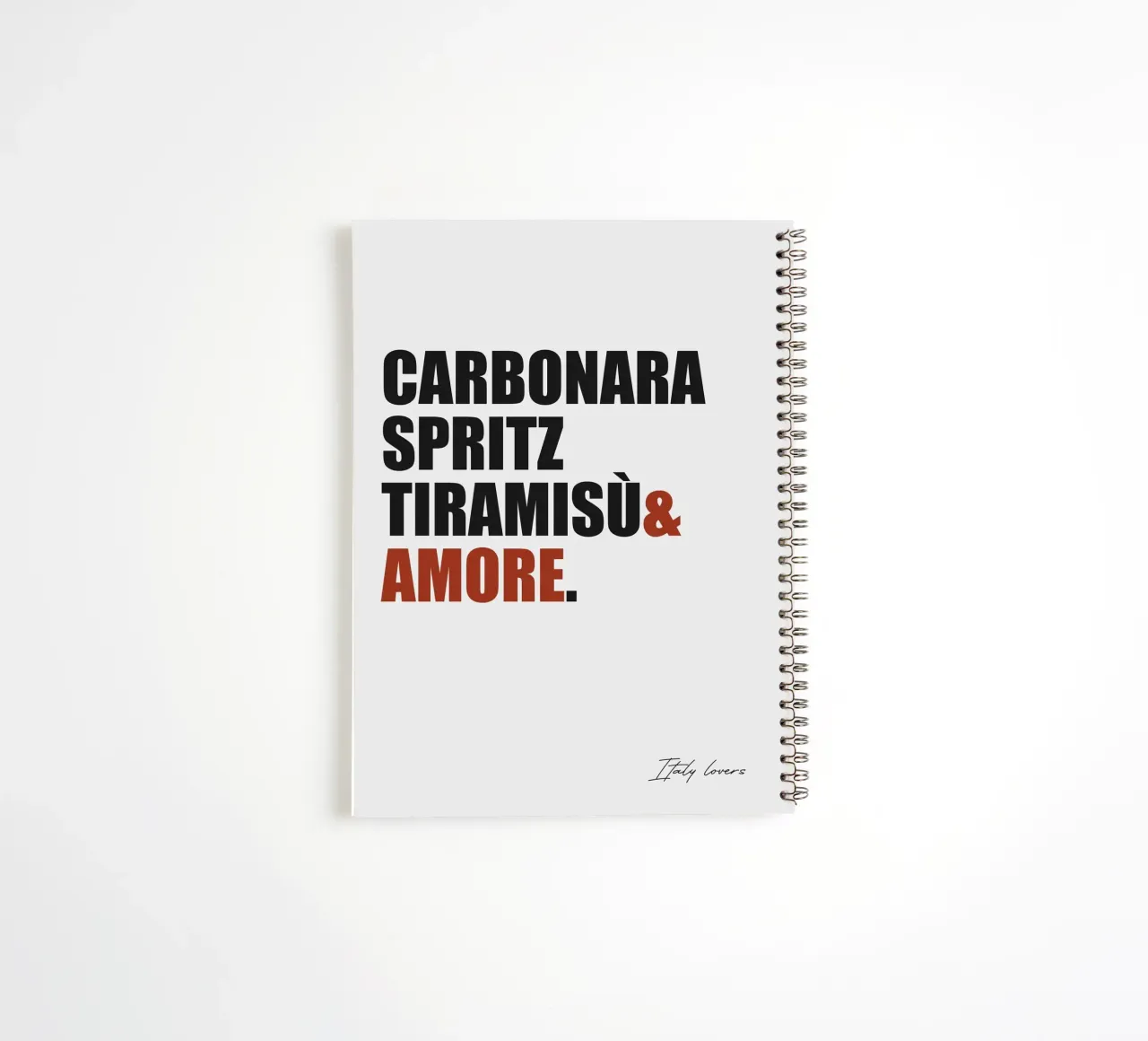 Italy lovers spiral notebook by Ana Paula Hoppe
