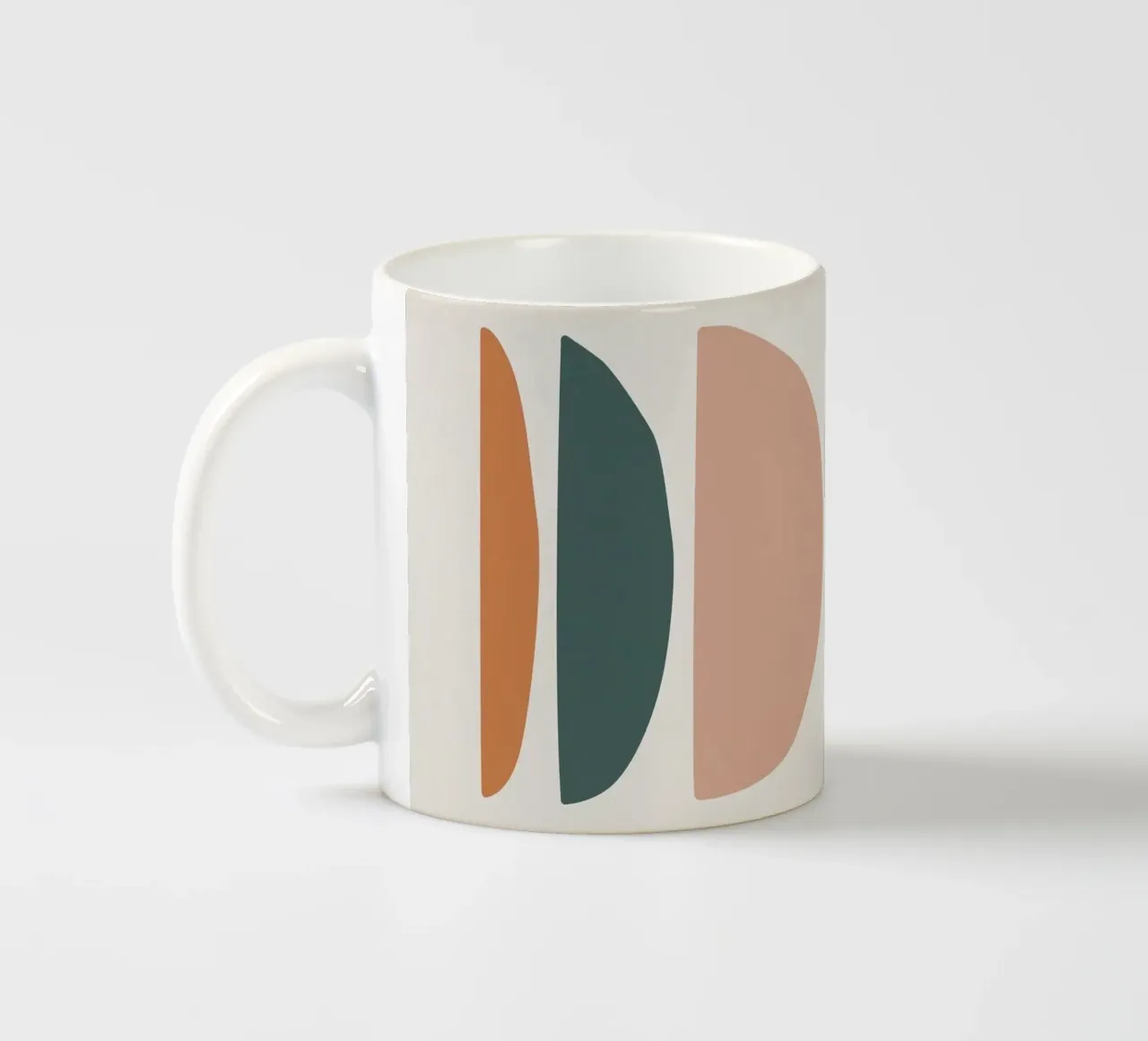 Abstract balance - Minimalist forms ceramic mug by Whole©