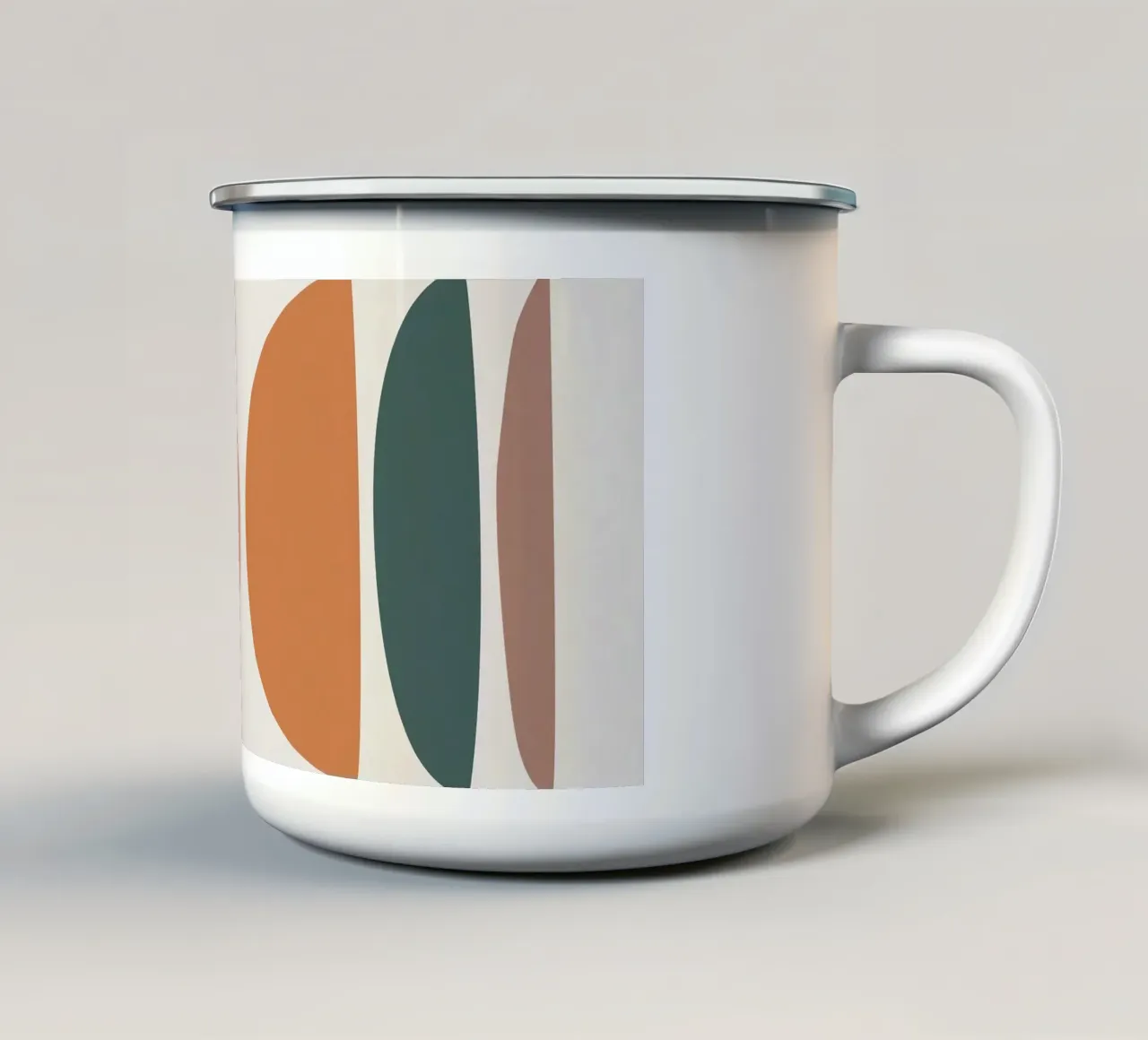 Equilibrio astratto - Forme minimaliste tazza in smalto da Whole©