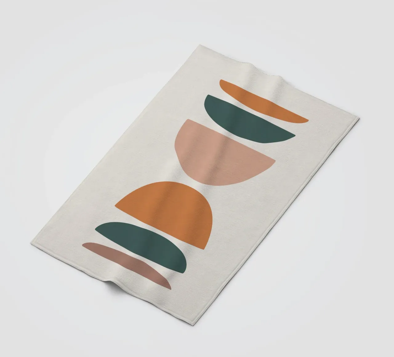 Abstract balance - Minimalist forms fleece blanket by Whole©