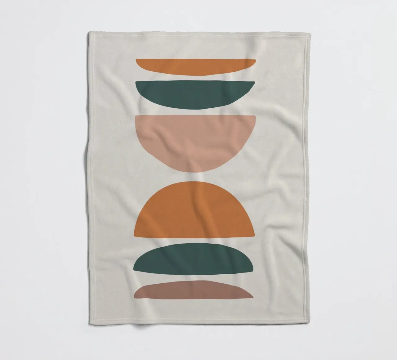 Abstract balance - Minimalist forms fleece blanket by Whole©