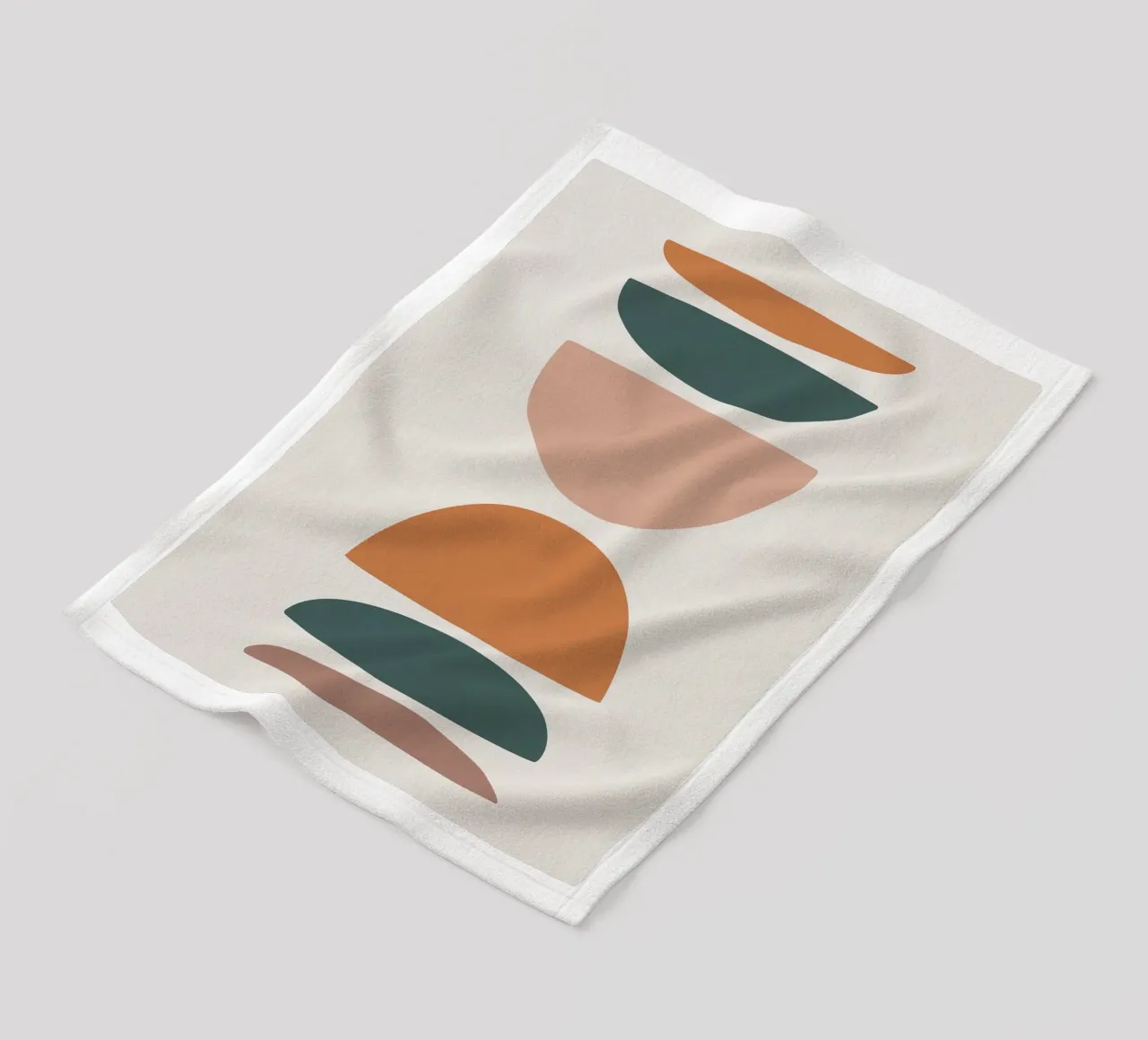 Abstract balance - Minimalist forms fleece blanket by Whole©