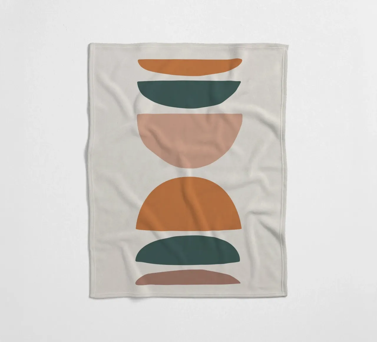 Abstract balance - Minimalist forms fleece blanket by Whole©