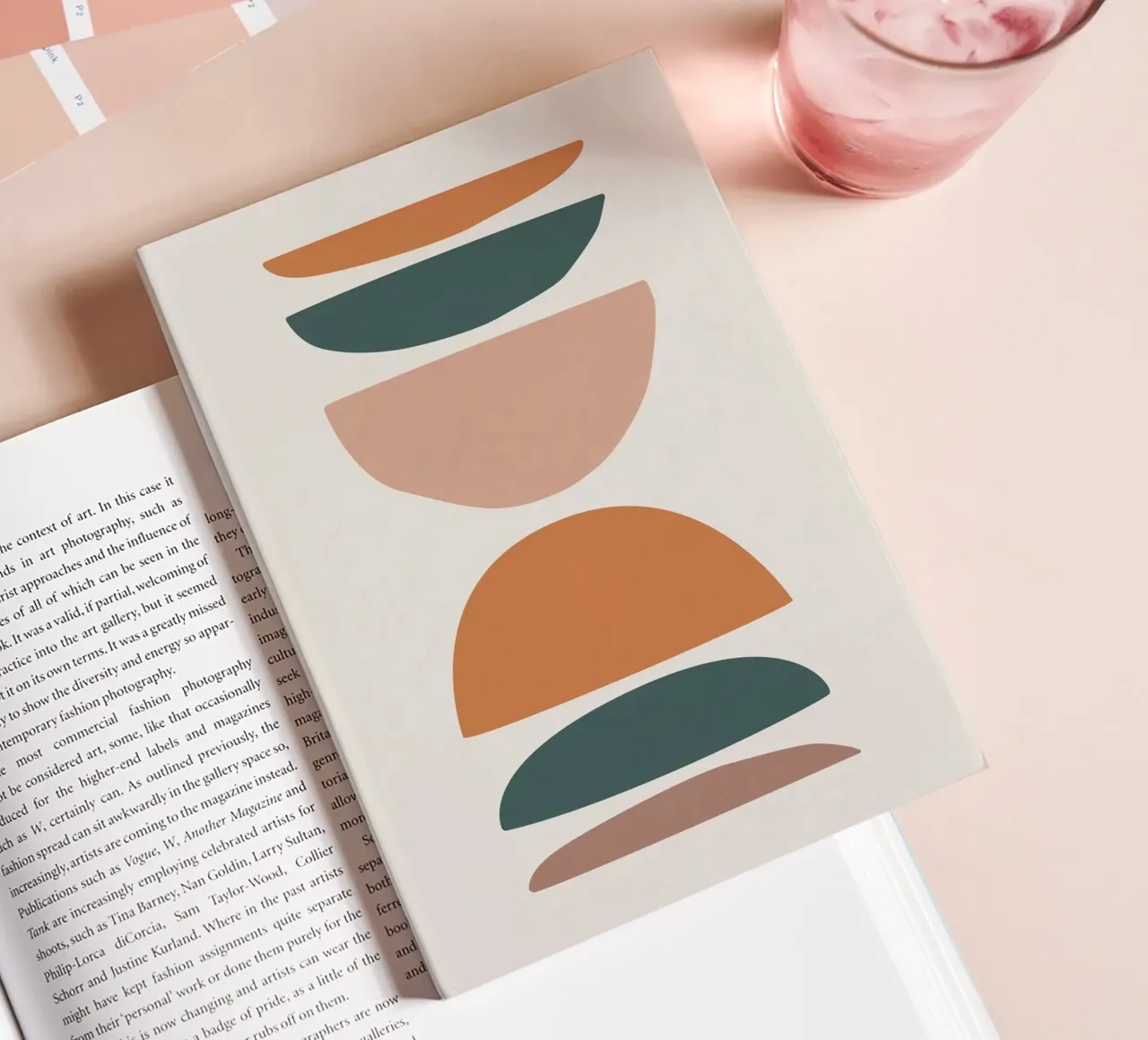 Abstract balance - Minimalist forms notebook by Whole©