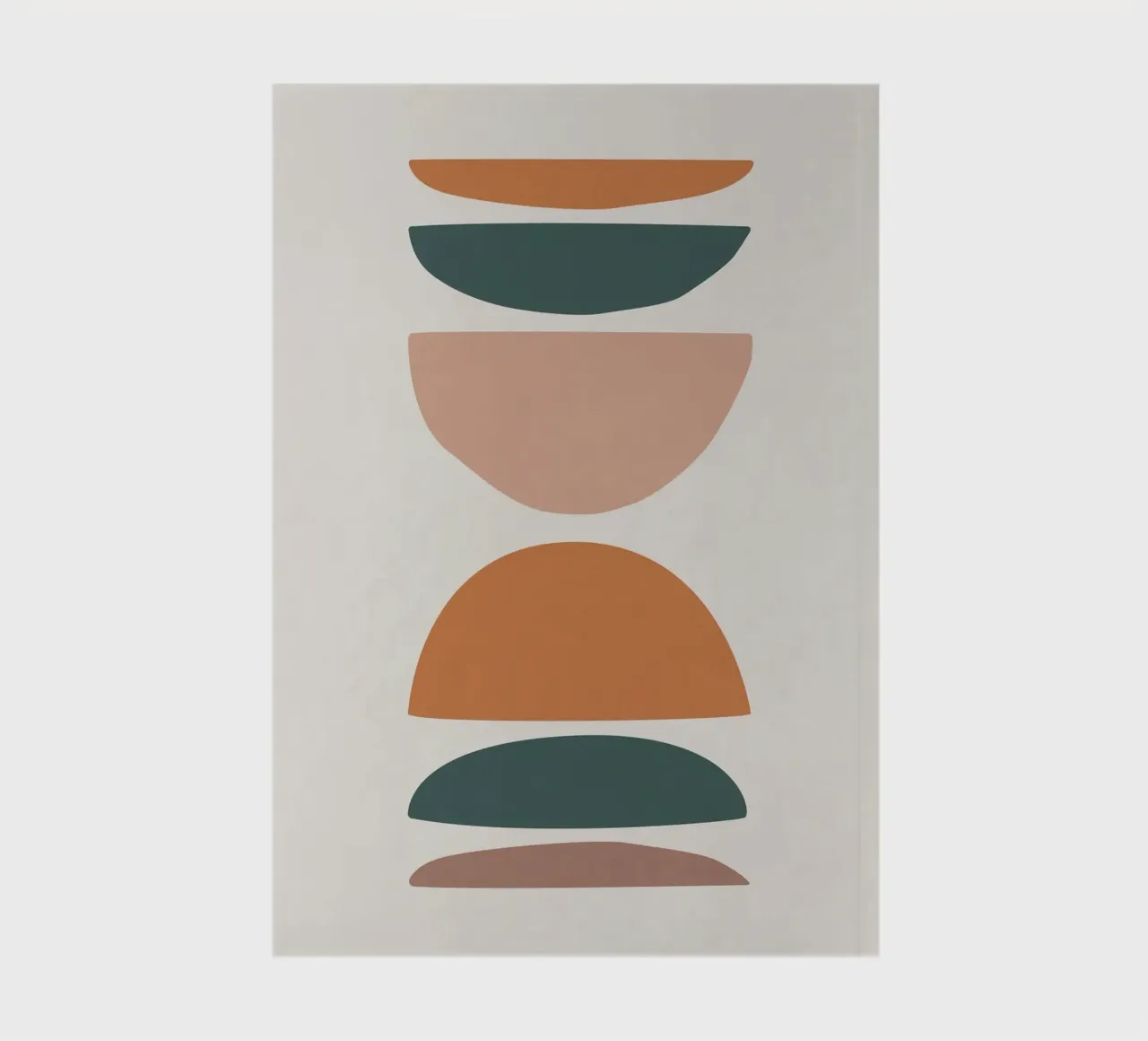 Abstract balance - Minimalist forms notebook by Whole©