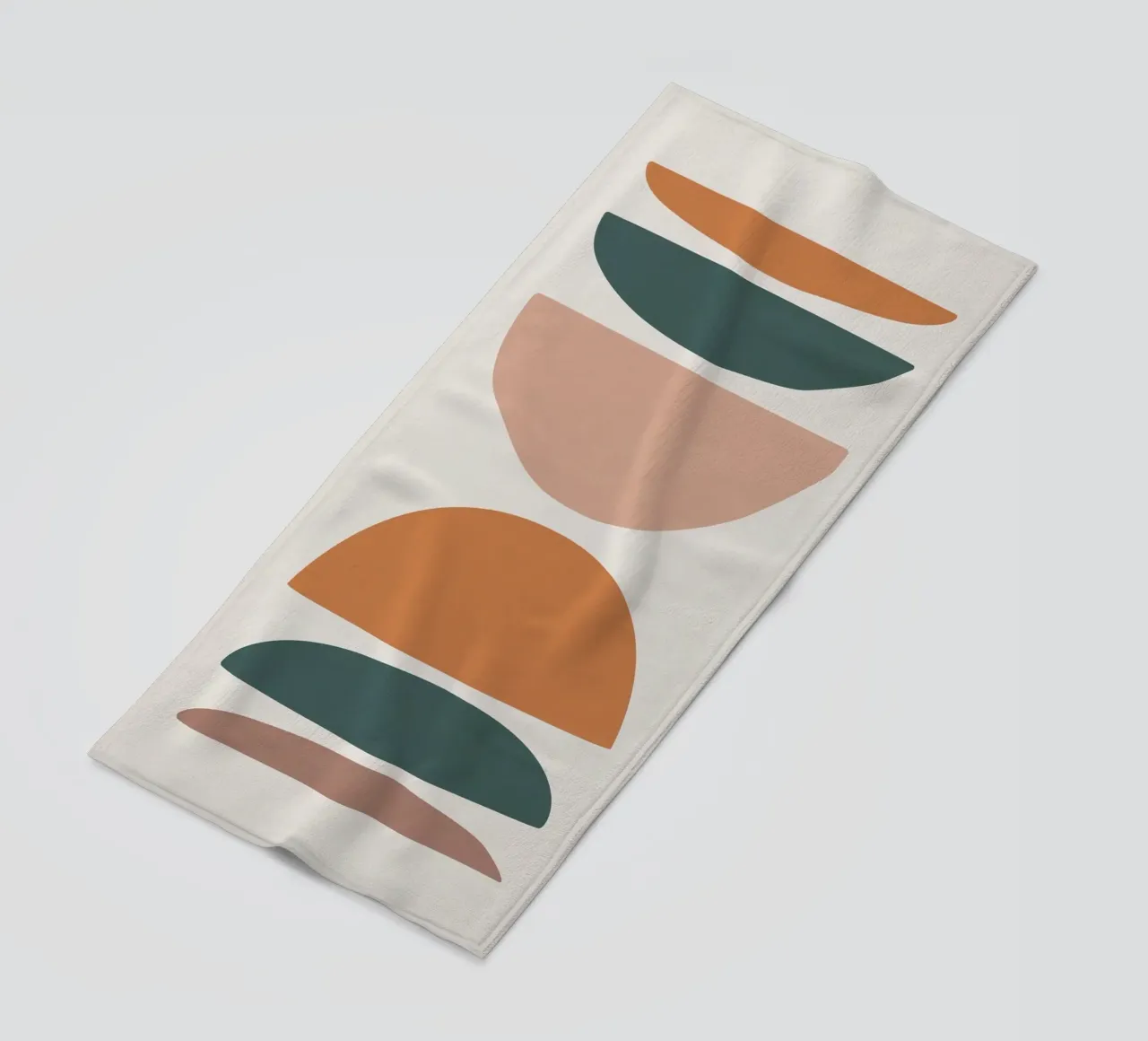 Abstract balance - Minimalist forms beach towel by Whole©