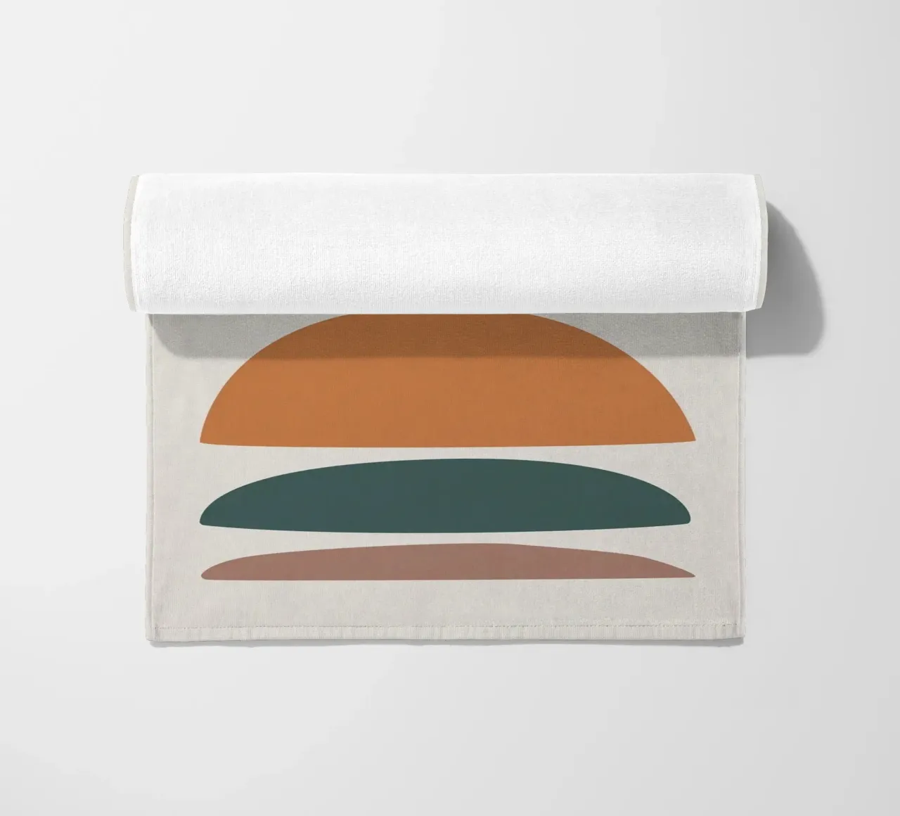 Abstract balance - Minimalist forms beach towel by Whole©